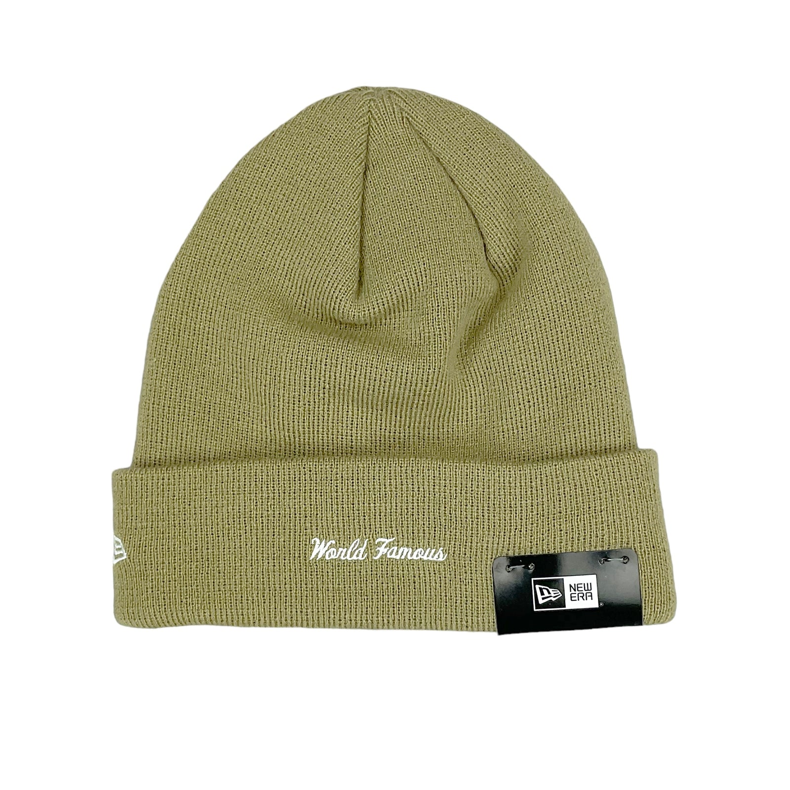 NEW ERA BOX LOGO BEANIE DARK SAND (FW23)