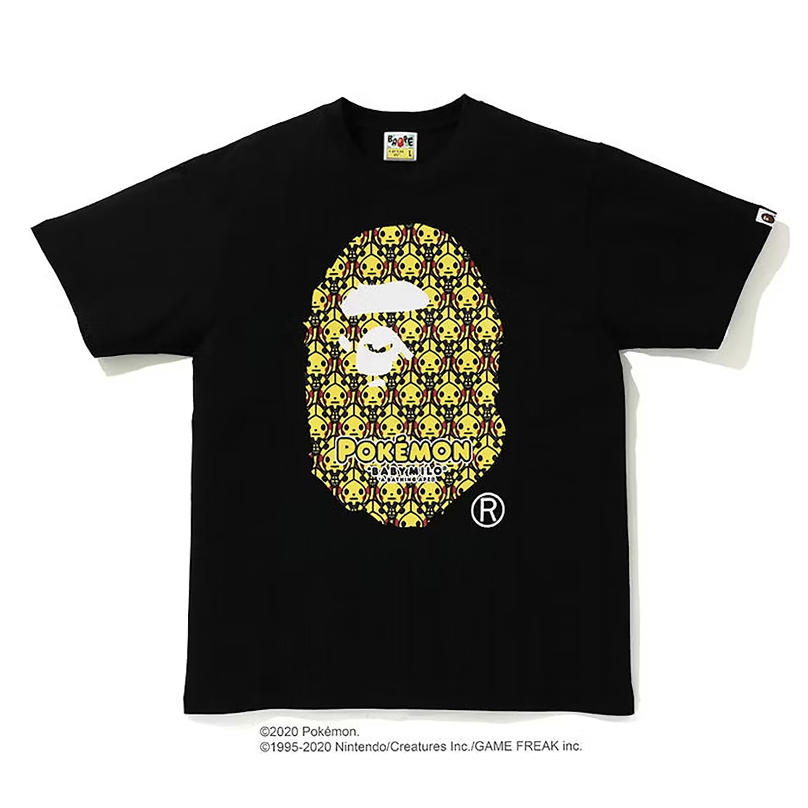 POKEMON APE HEAD #1 T-SHIRT BLACK | A BATHING APE