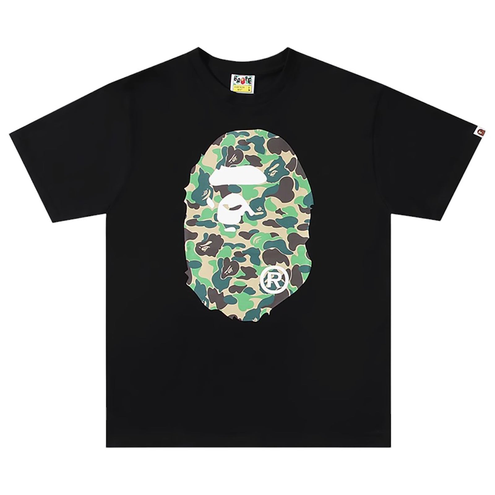 ABC CAMO BIG APE HEAD T-SHIRT BLACK GREEN | A BATHING APE