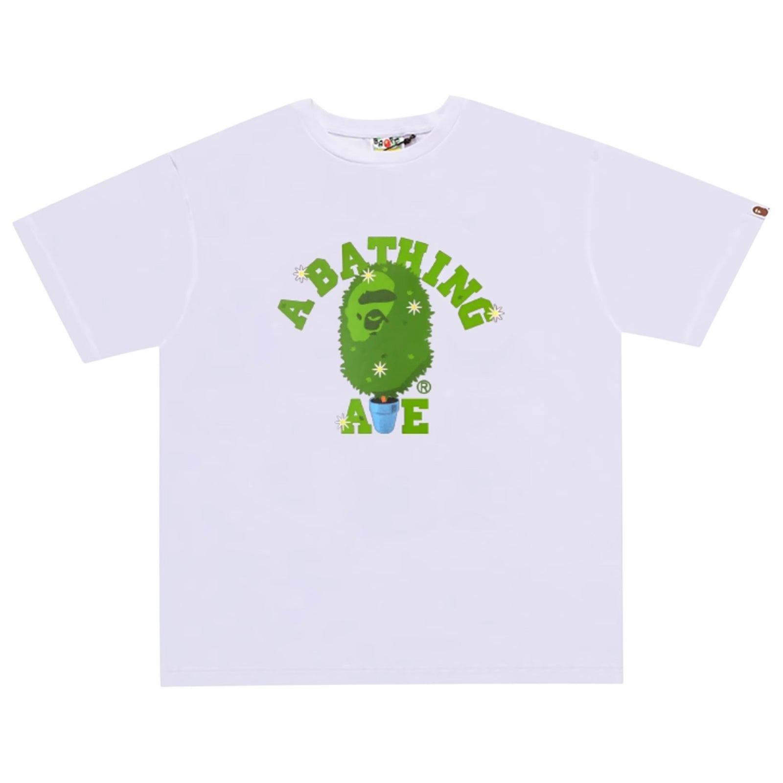 BONSAI TREE COLLEGE T-SHIRT WHITE GREEN | A BATHING APE
