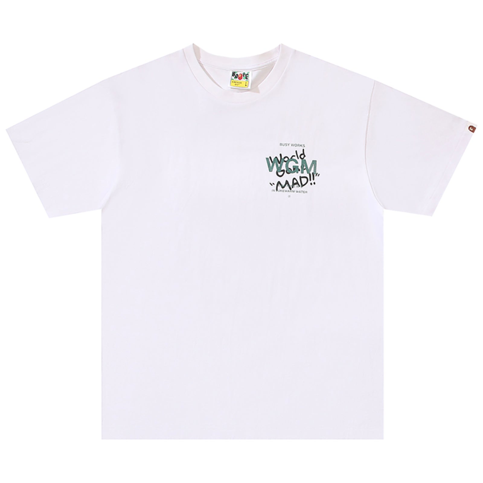 WOODLAND CAMO BIG APE HEAD T-SHIRT WHITE | A BATHING APE