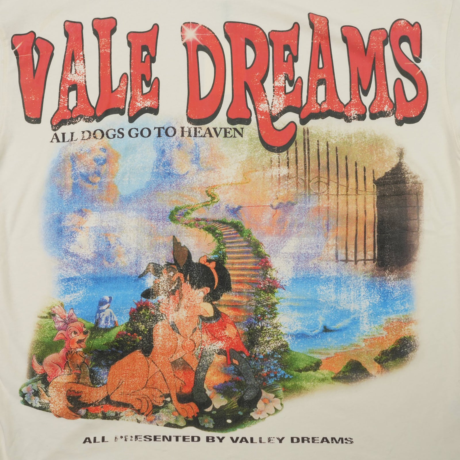 ALL DOGS GO TO HEAVEN T-SHIRT CREAM