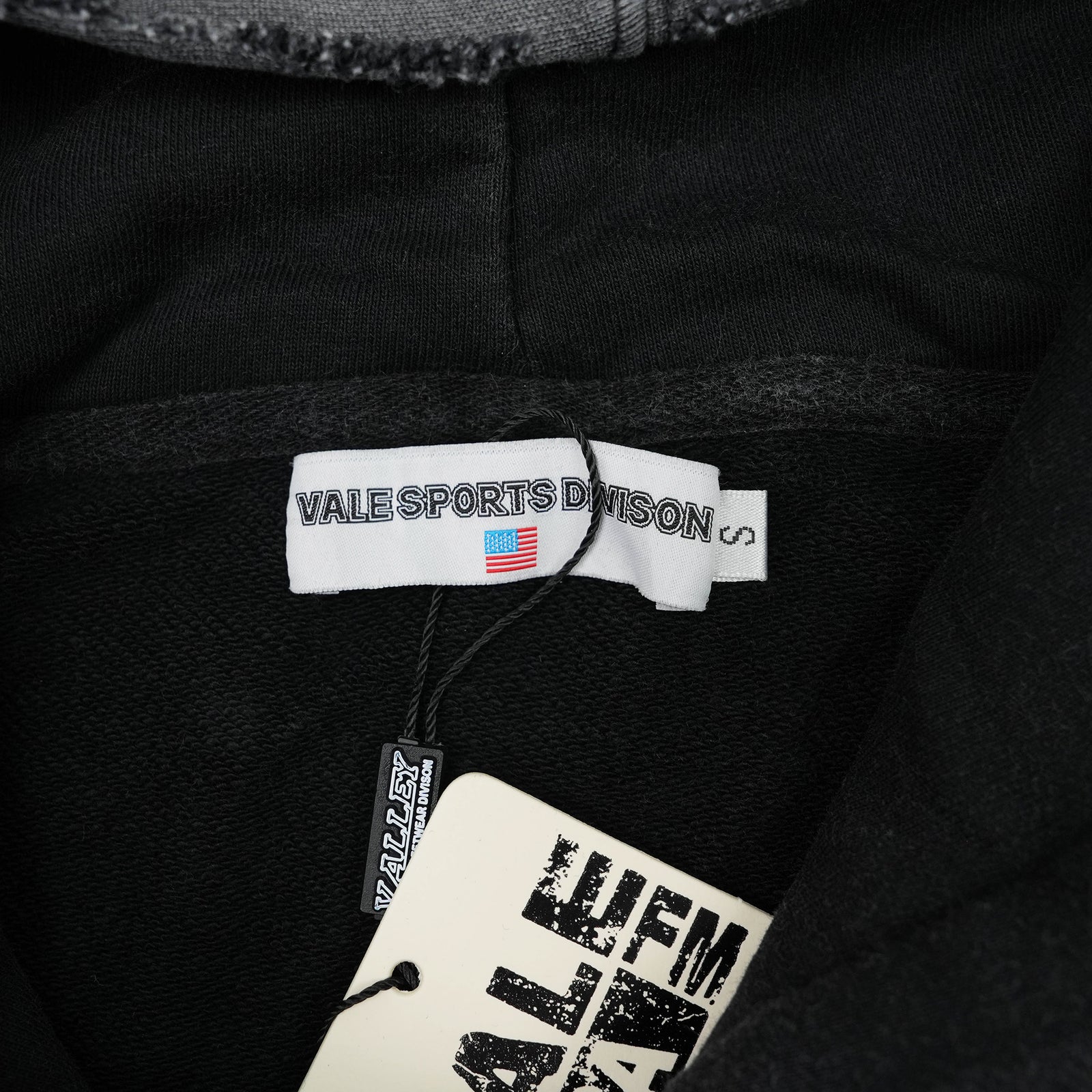 BIG DOG HOODIE SWEATSHIRT VINTAGE BLACK