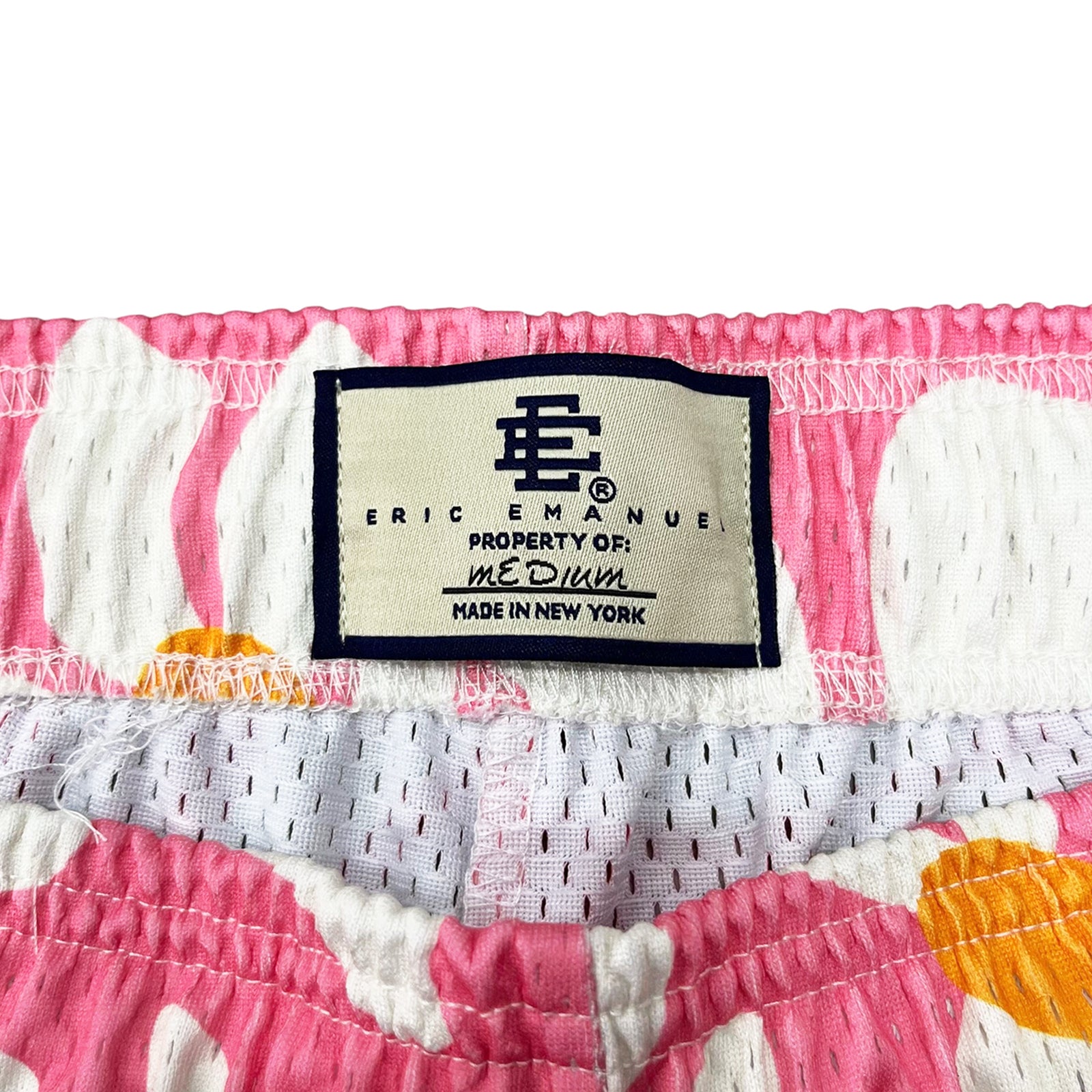 EE BASIC SHORTS PINK DAISIES YELLOW
