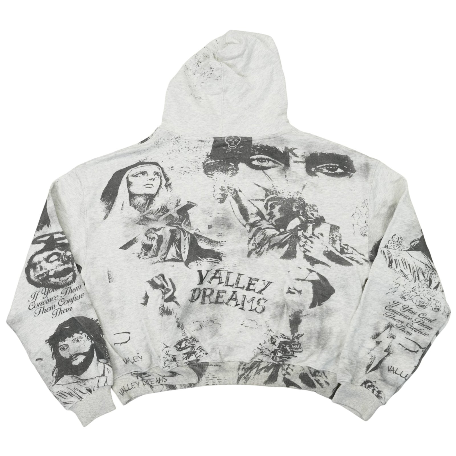 MURAL HOODIE SWEATSHIRT GREY