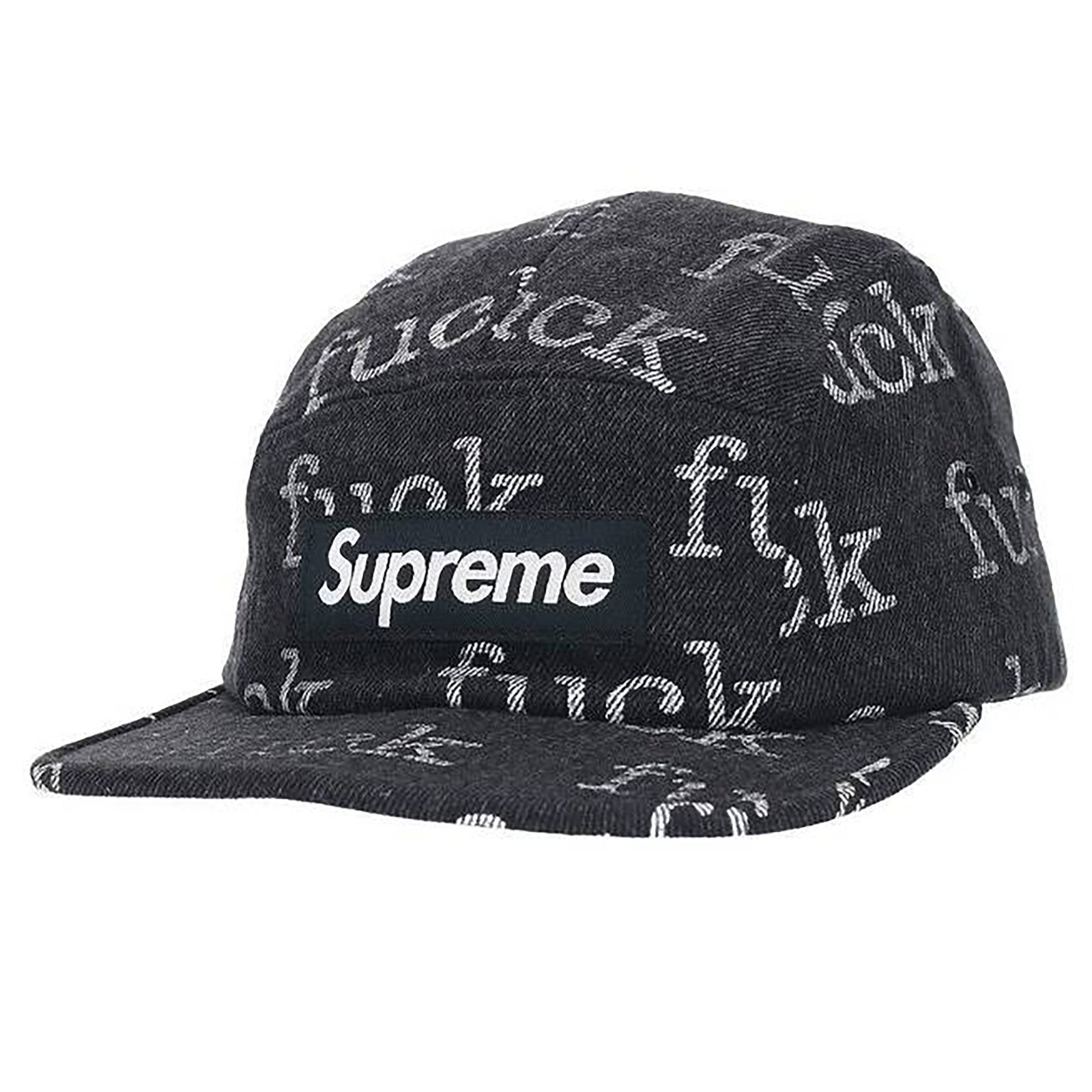 F*CK DENIM 5-PANEL CAMP CAP BLACK (SS13)