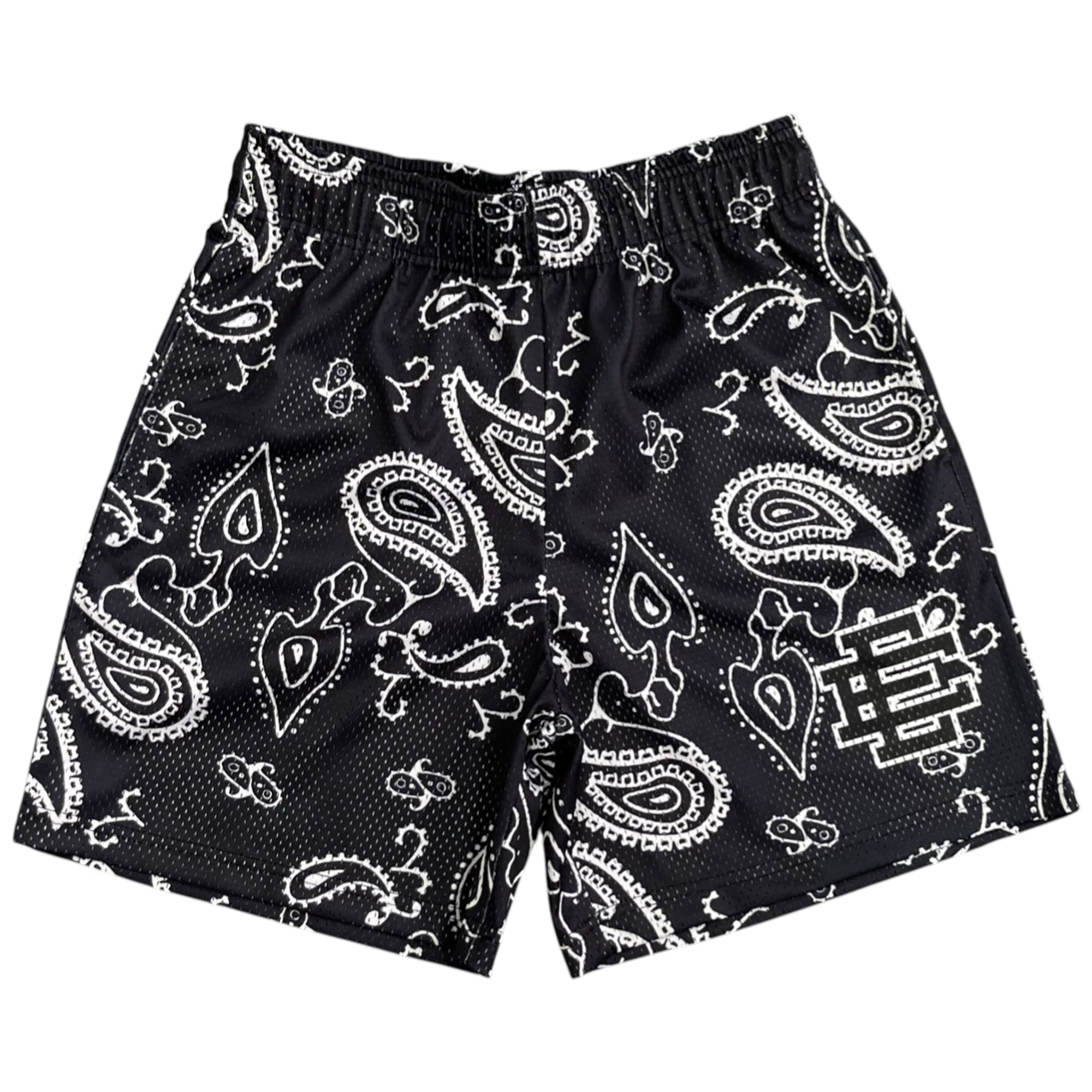EE BASIC SHORTS BLACK PAISLEY