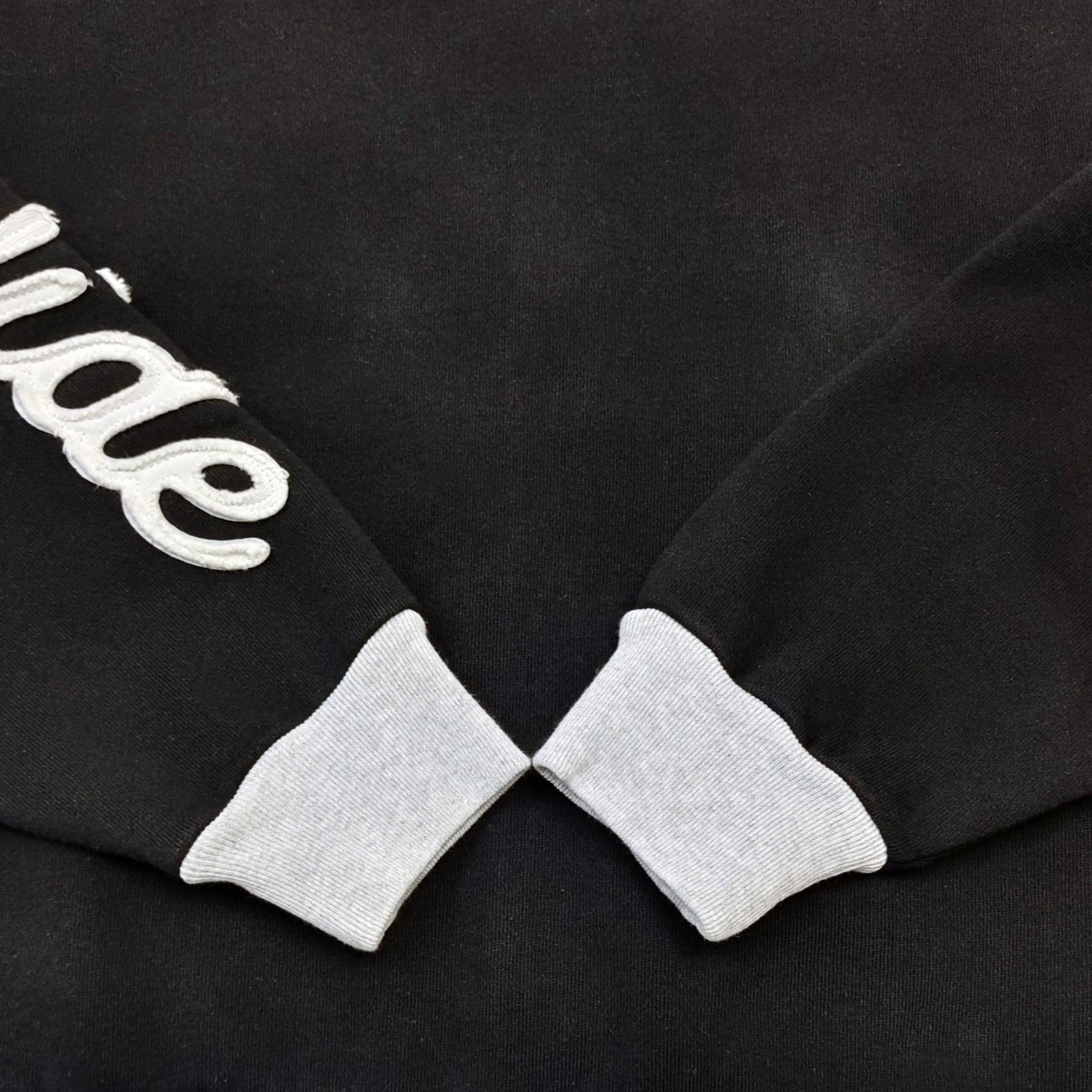 TRIPLE 5 STITCH FULL ZIP HOODIE SWEATSHIRT BLACK