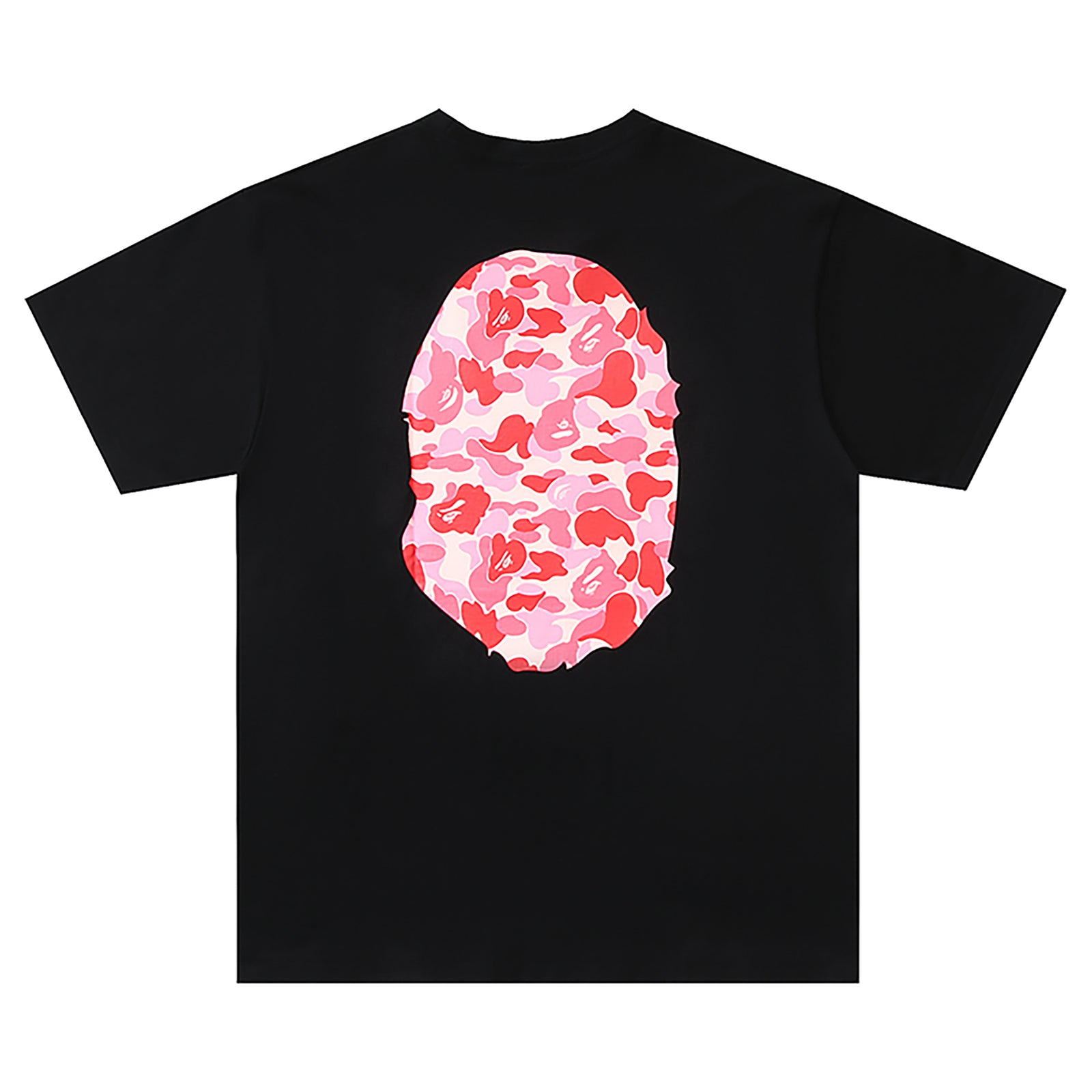 ABC CAMO BIG APE HEAD T-SHIRT BLACK PINK | A BATHING APE