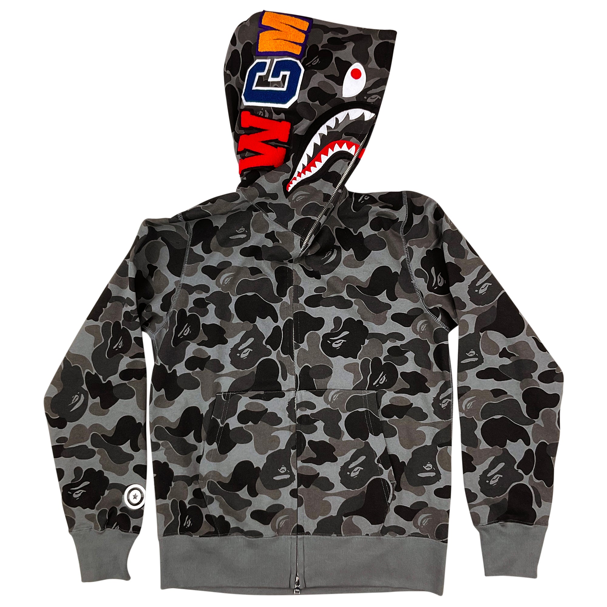 Bape camo and black hoodie best sale