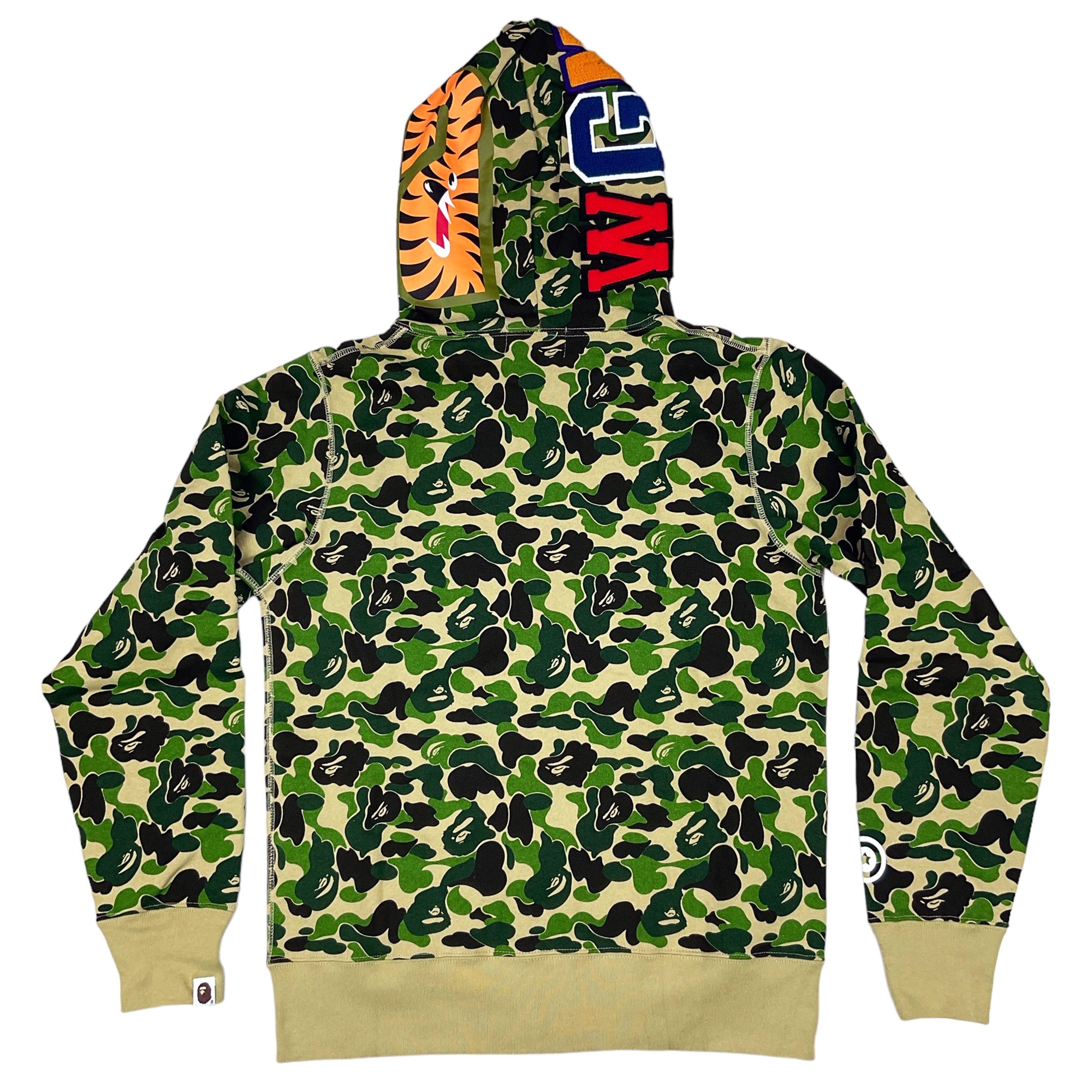 ABC CAMO SHARK WGM HOODIE SWEATSHIRT GREEN | A BATHING APE