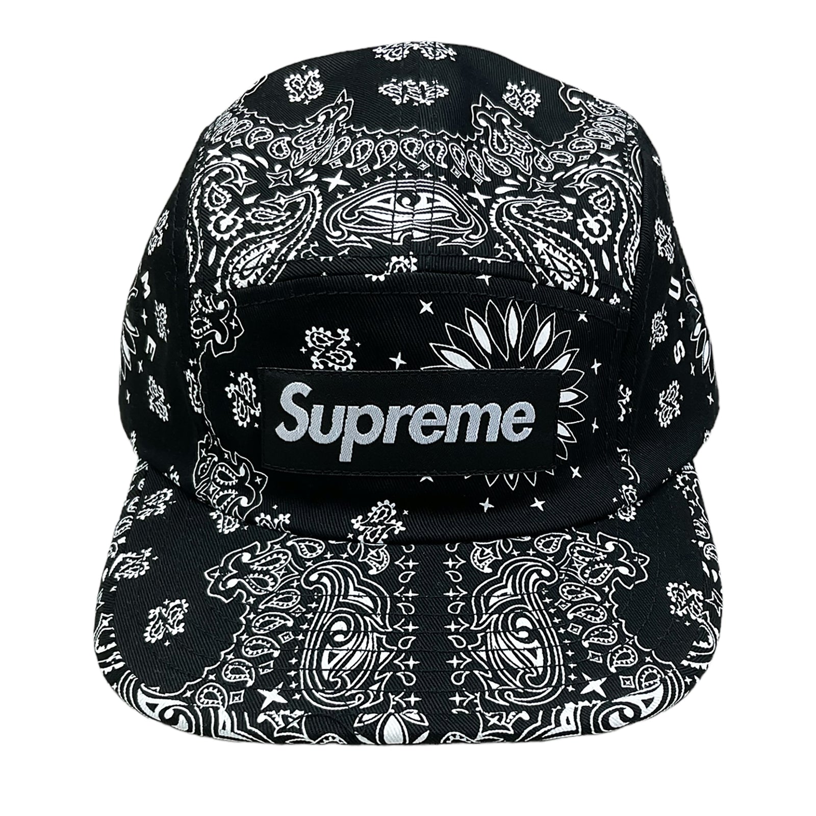 BANDANA 5-PANEL CAMP CAP BLACK (SS21)