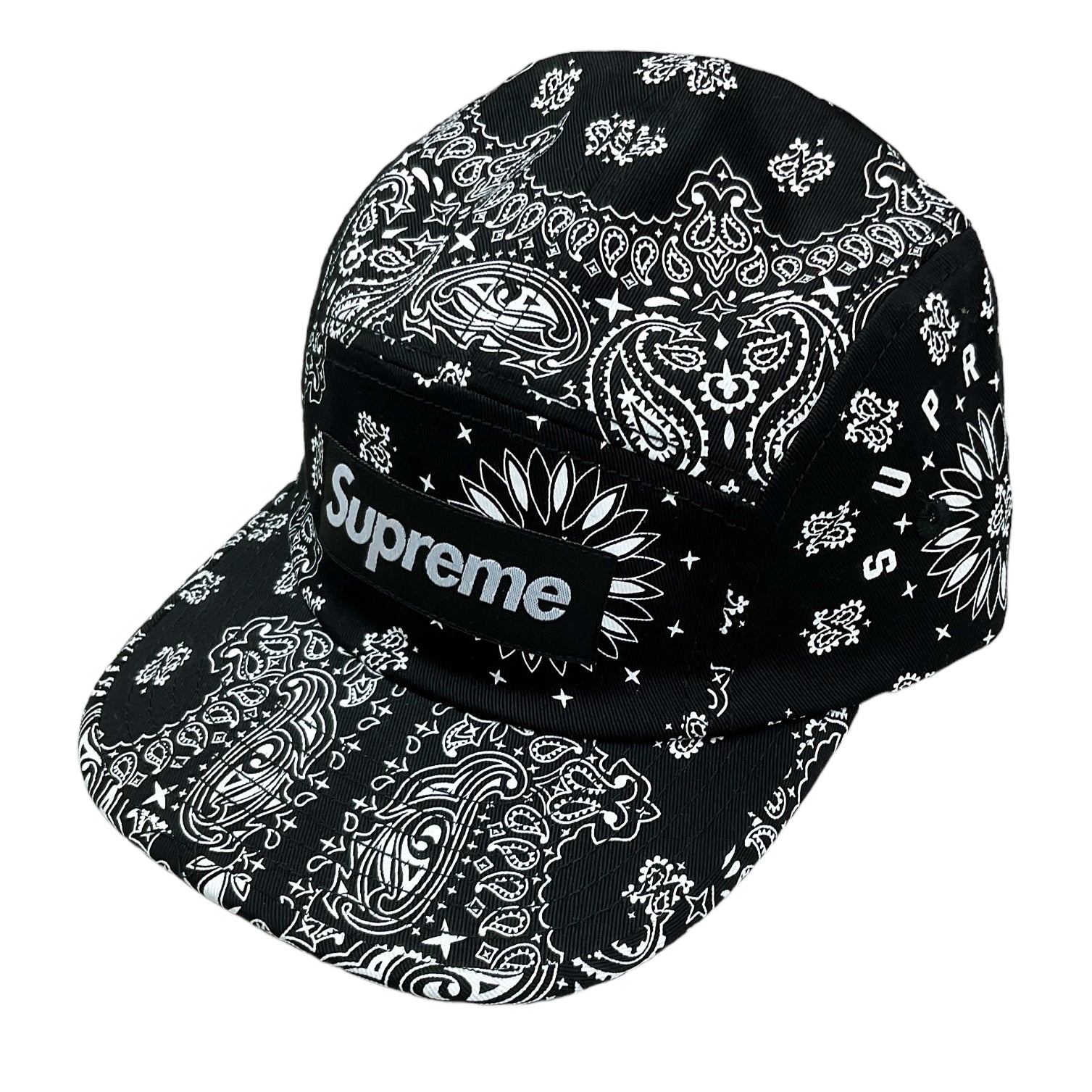 BANDANA 5-PANEL CAMP CAP BLACK (SS21)