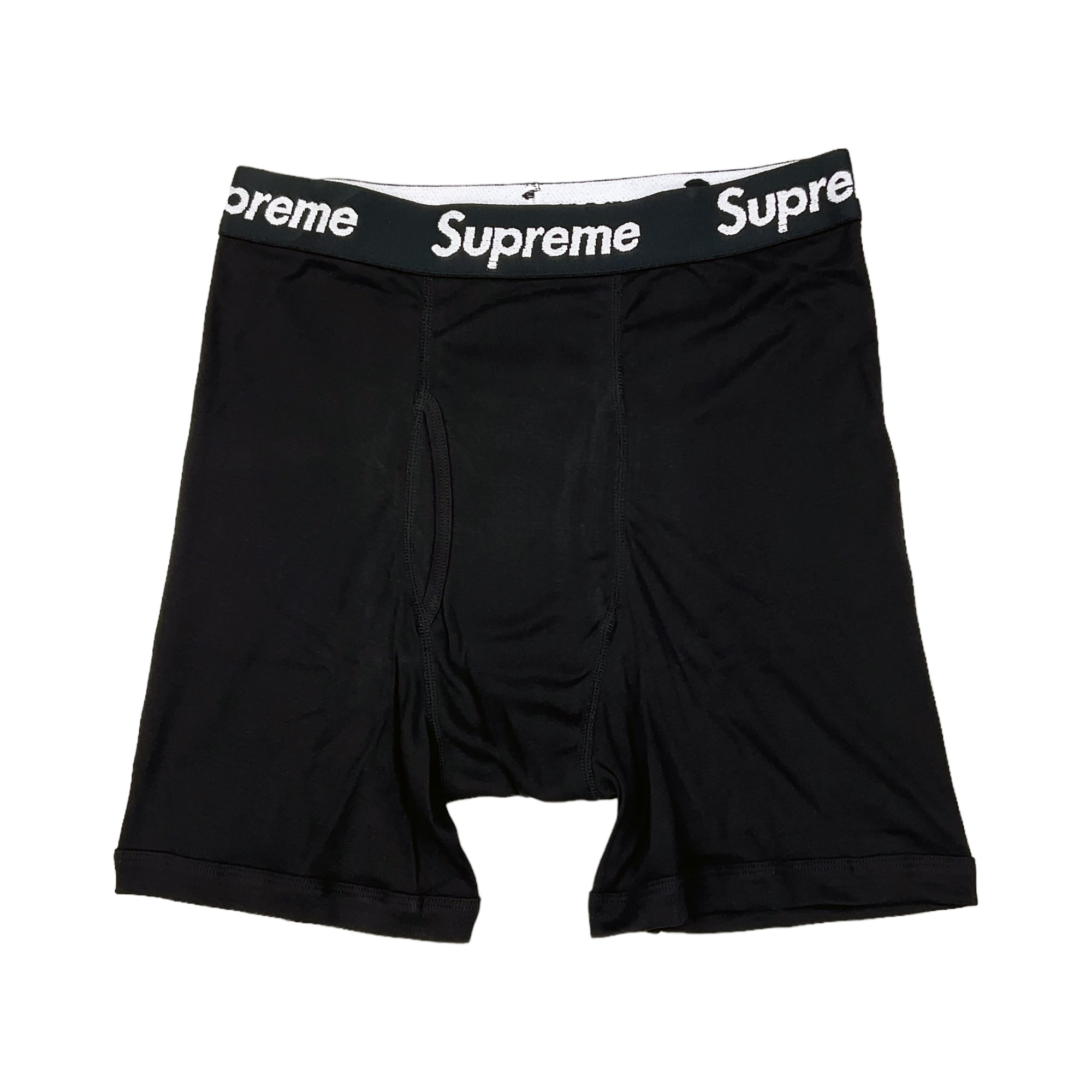 HANES BOXER BRIEFS BLACK