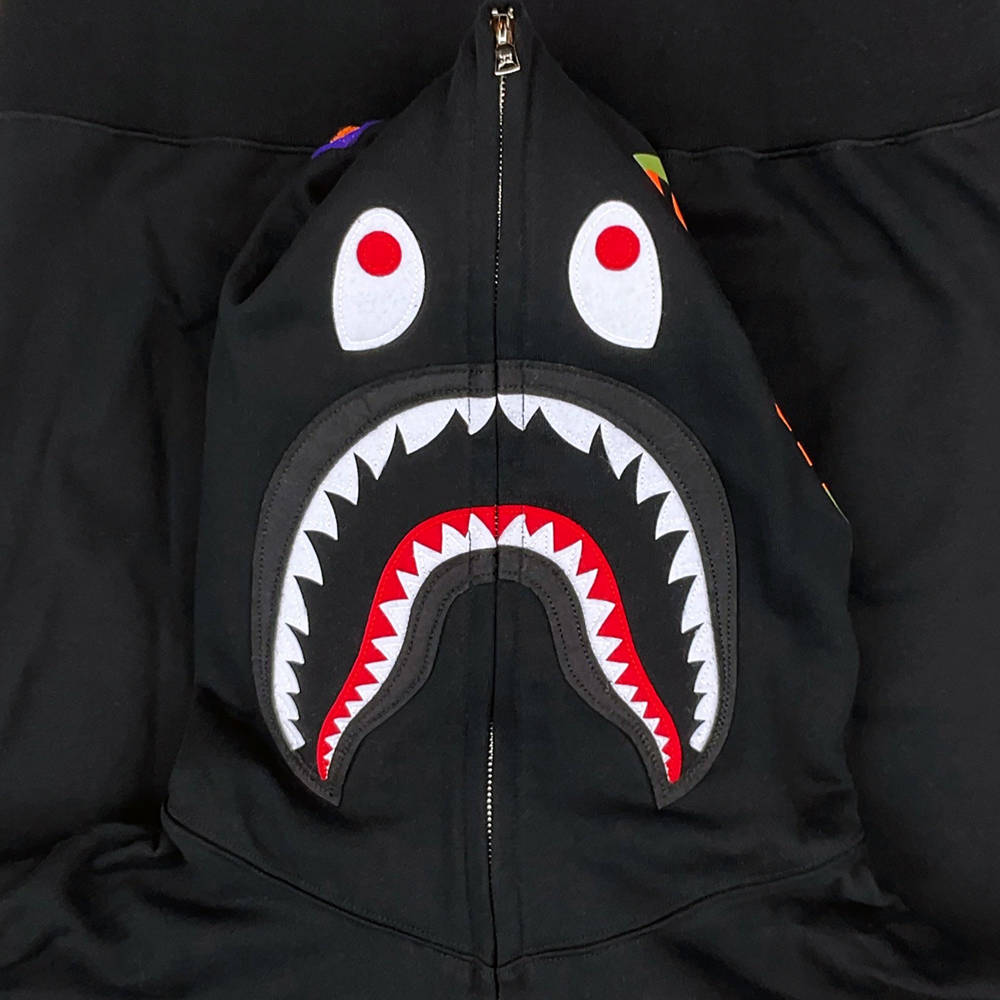 SHARK WGM HOODIE SWEATSHIRT BLACK | A BATHING APE