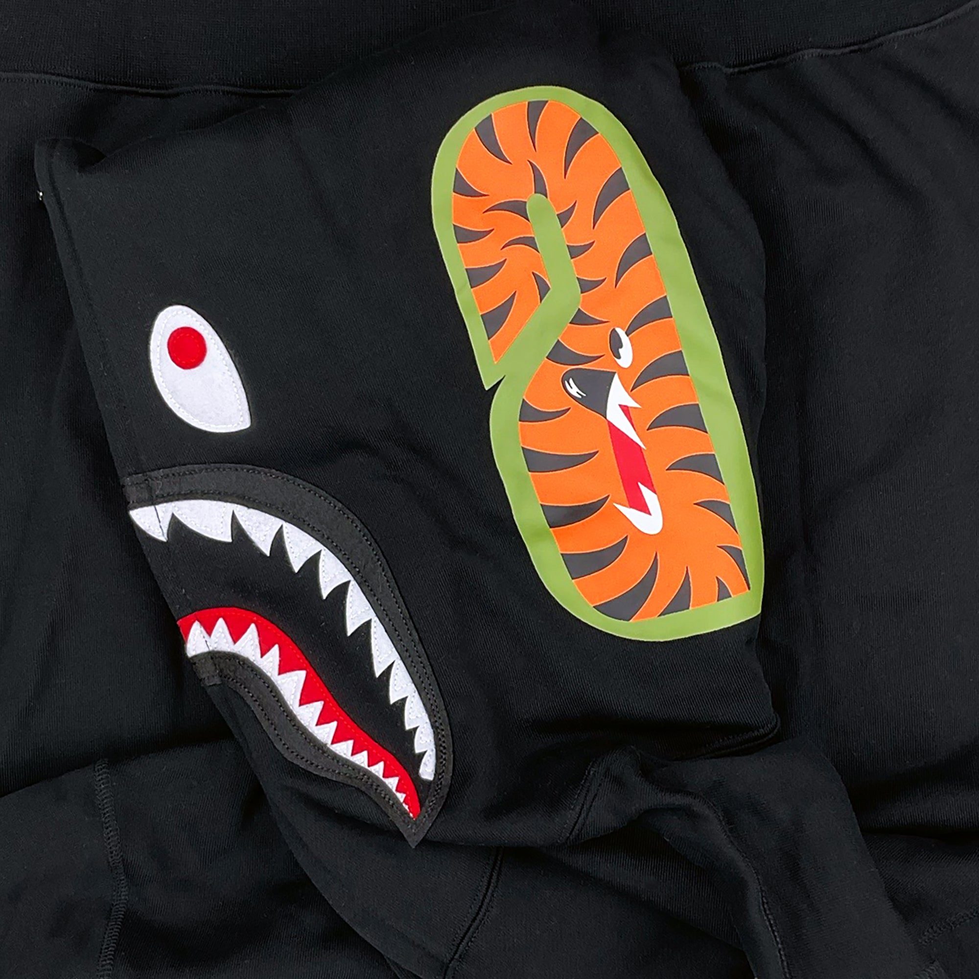 BAPE Shark WGM Hoodie Sweatshirt Black A Bathing Ape 0riginalFeet