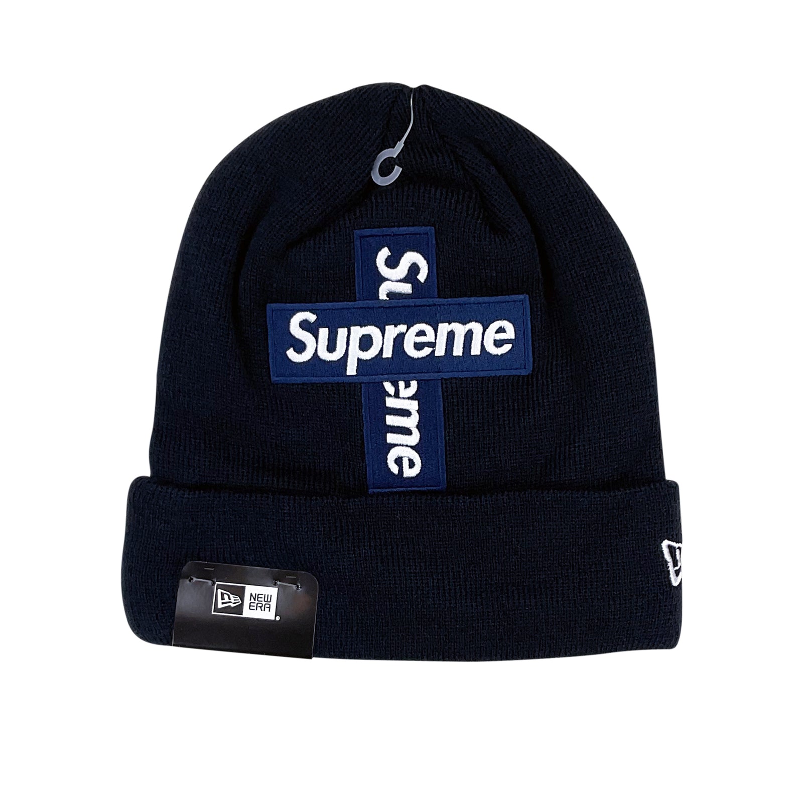 NEW ERA CROSS BOX LOGO BEANIE NAVY (FW20)