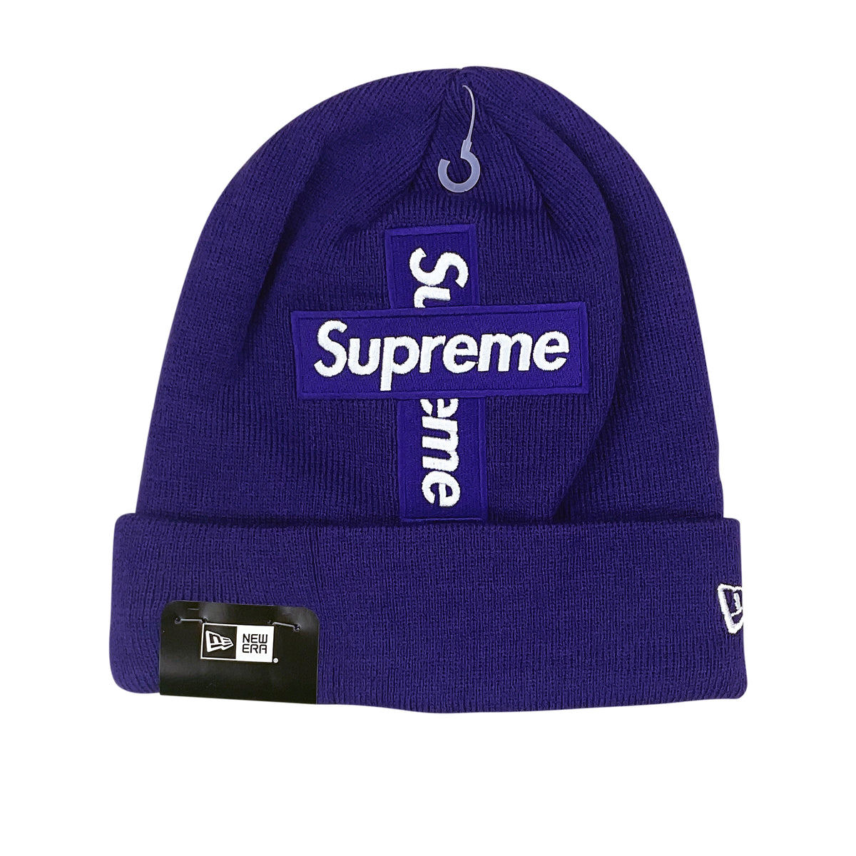 NEW ERA CROSS BOX LOGO BEANIE PURPLE (FW20)