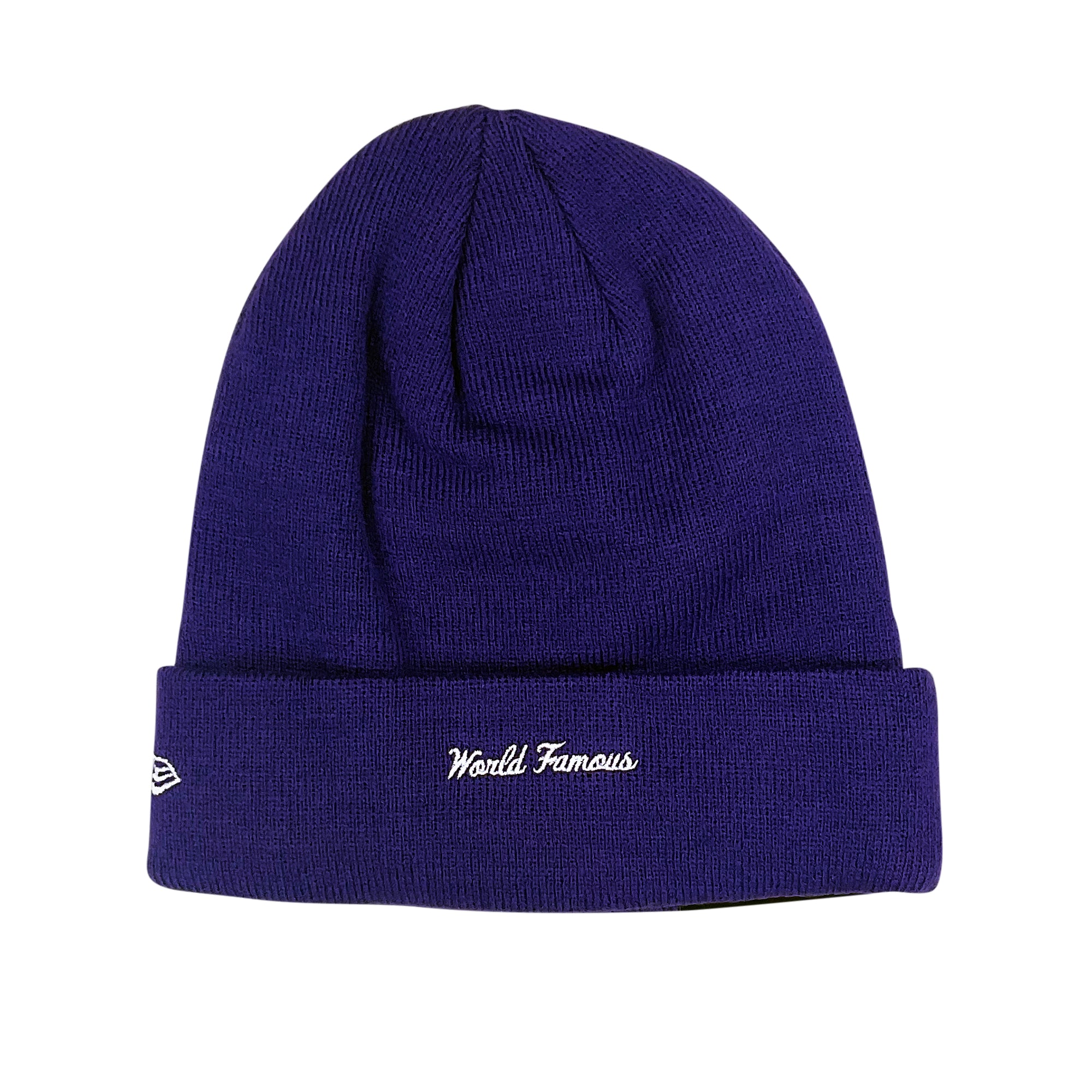 NEW ERA CROSS BOX LOGO BEANIE PURPLE (FW20)