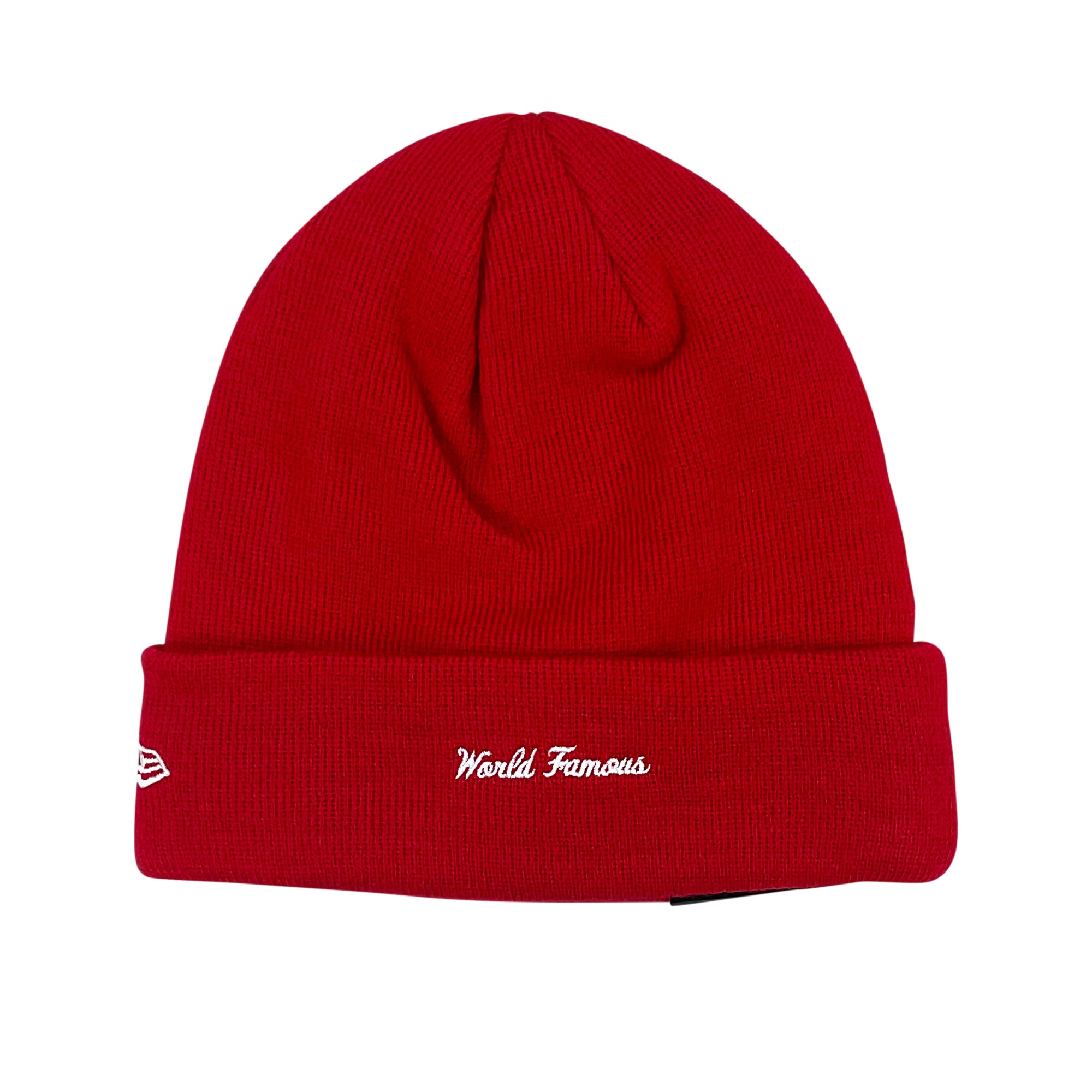 NEW ERA CROSS BOX LOGO BEANIE RED (FW20)