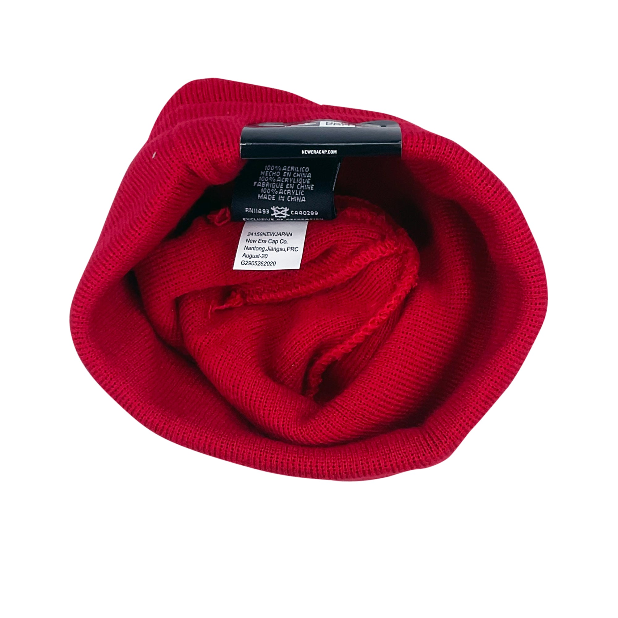 NEW ERA CROSS BOX LOGO BEANIE RED (FW20)