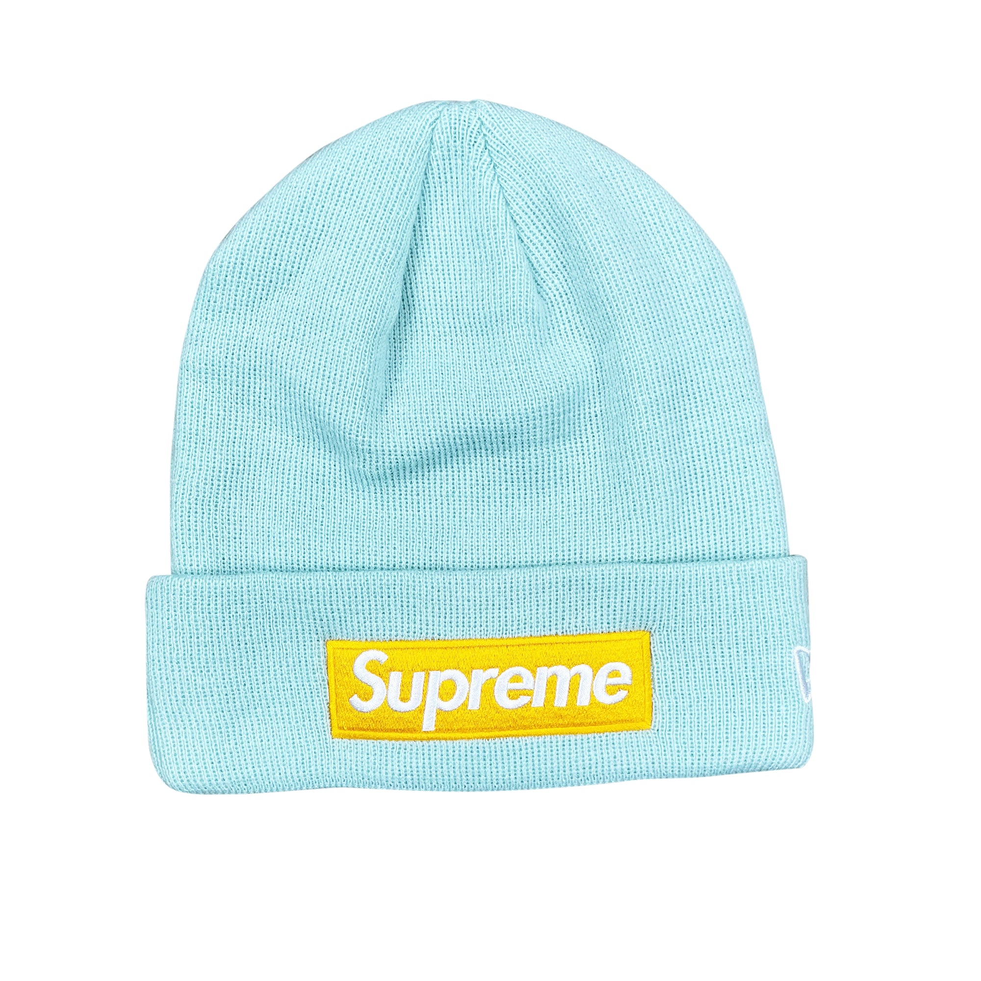 NEW ERA BOX LOGO BEANIE ICE BLUE (FW17)