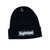 NEW ERA BANDANA BOX LOGO BEANIE BLACK (FW19)