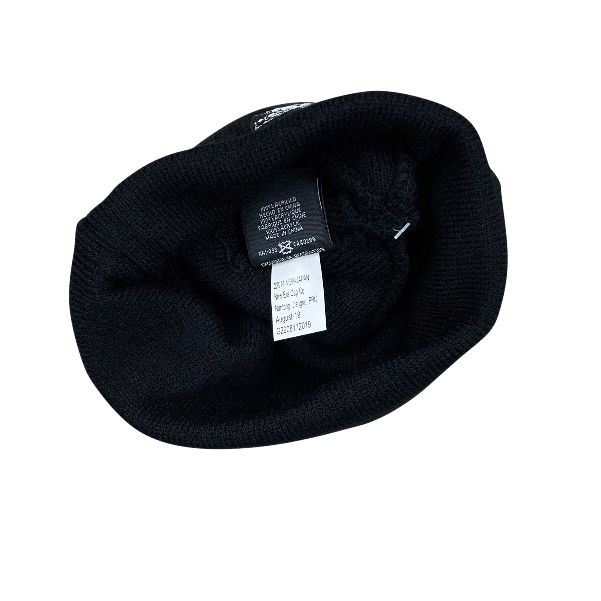 NEW ERA BANDANA BOX LOGO BEANIE BLACK (FW19)