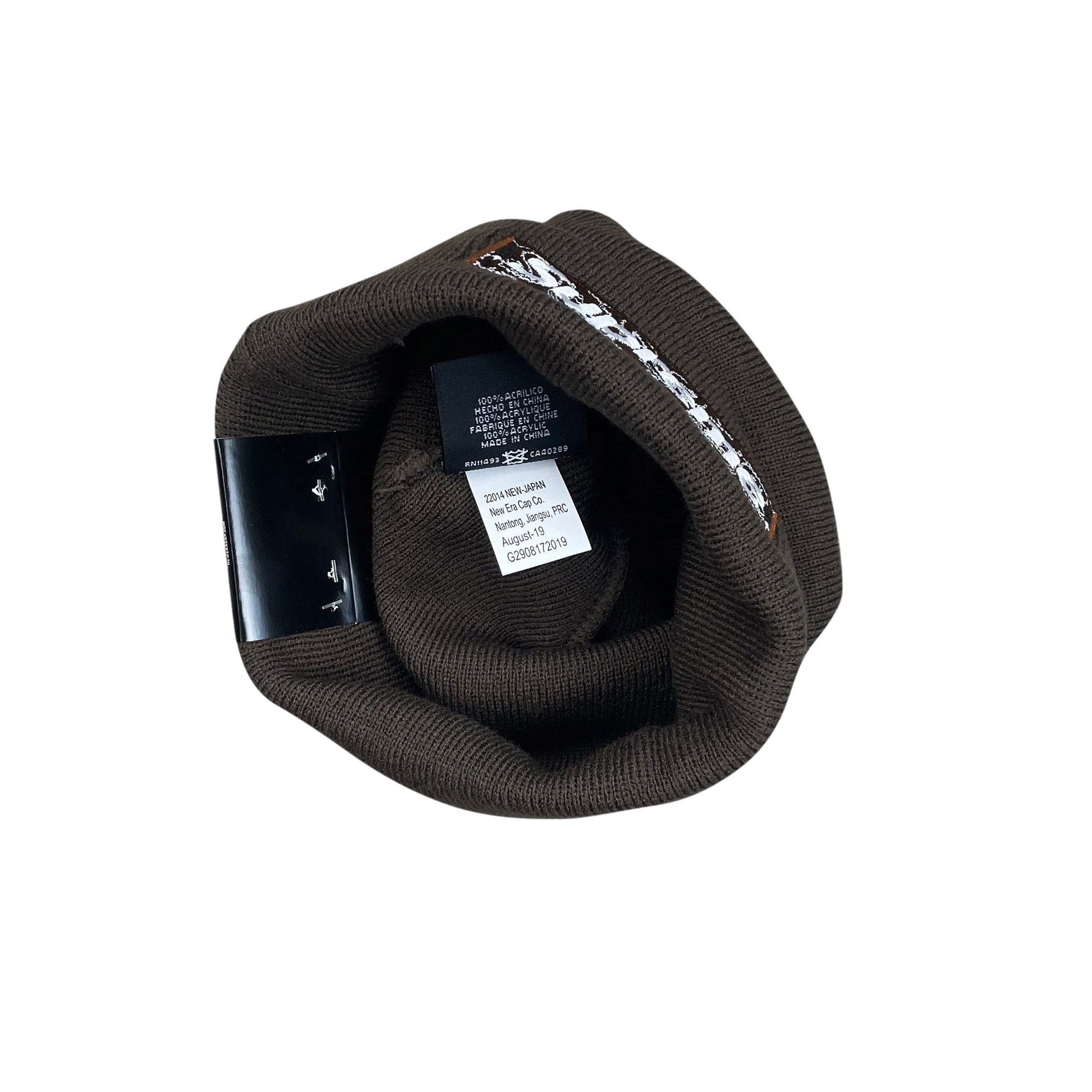 NEW ERA BANDANA BOX LOGO BEANIE BROWN (FW19)