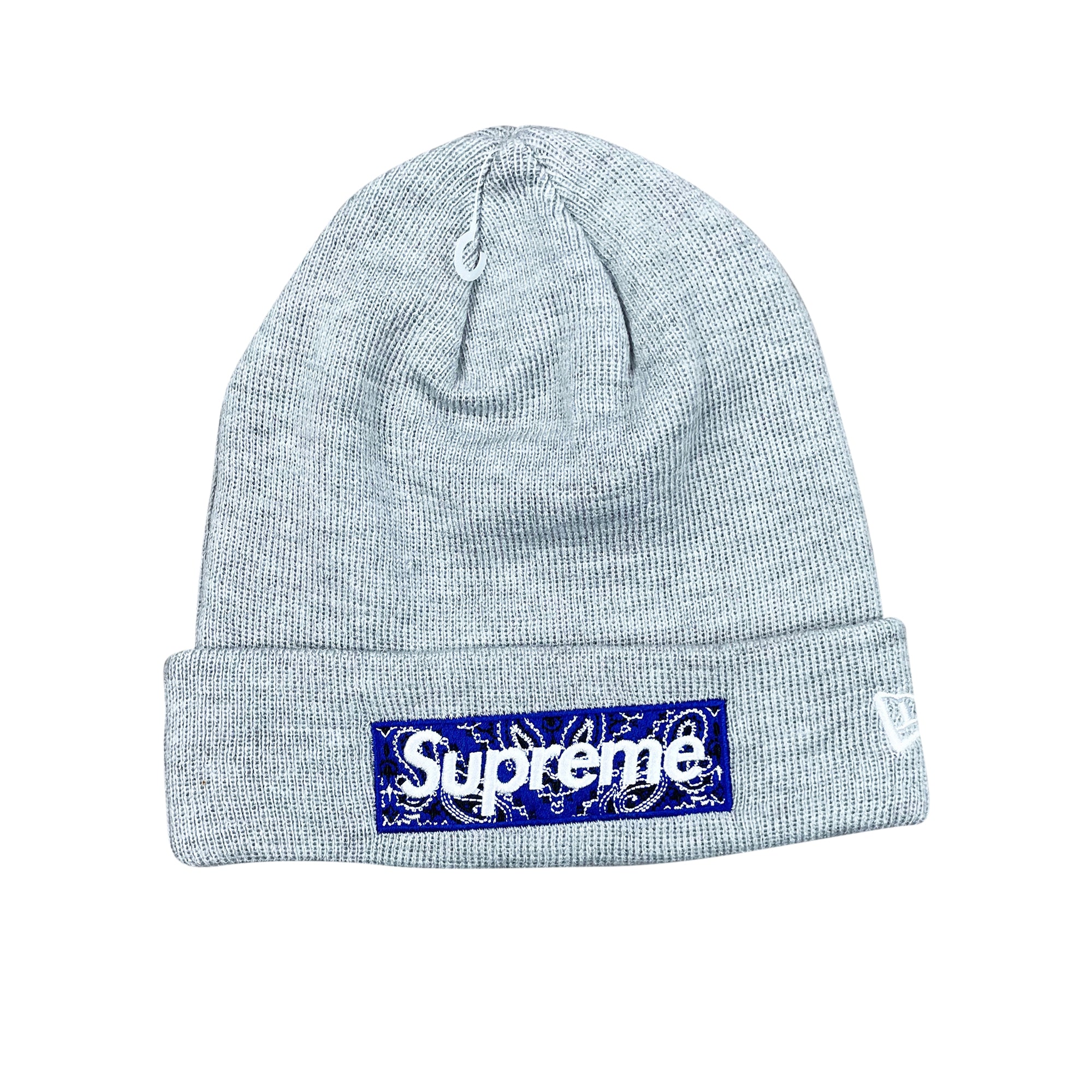 NEW ERA BANDANA BOX LOGO BEANIE GREY (FW19)