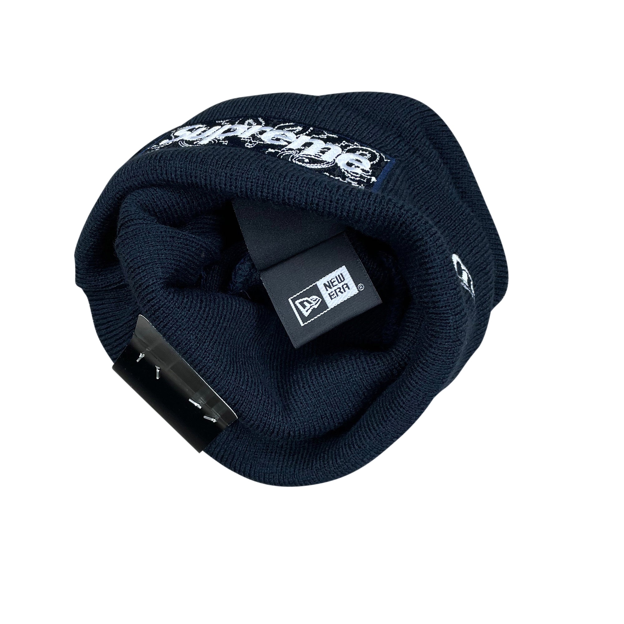 NEW ERA BANDANA BOX LOGO BEANIE NAVY (FW19)