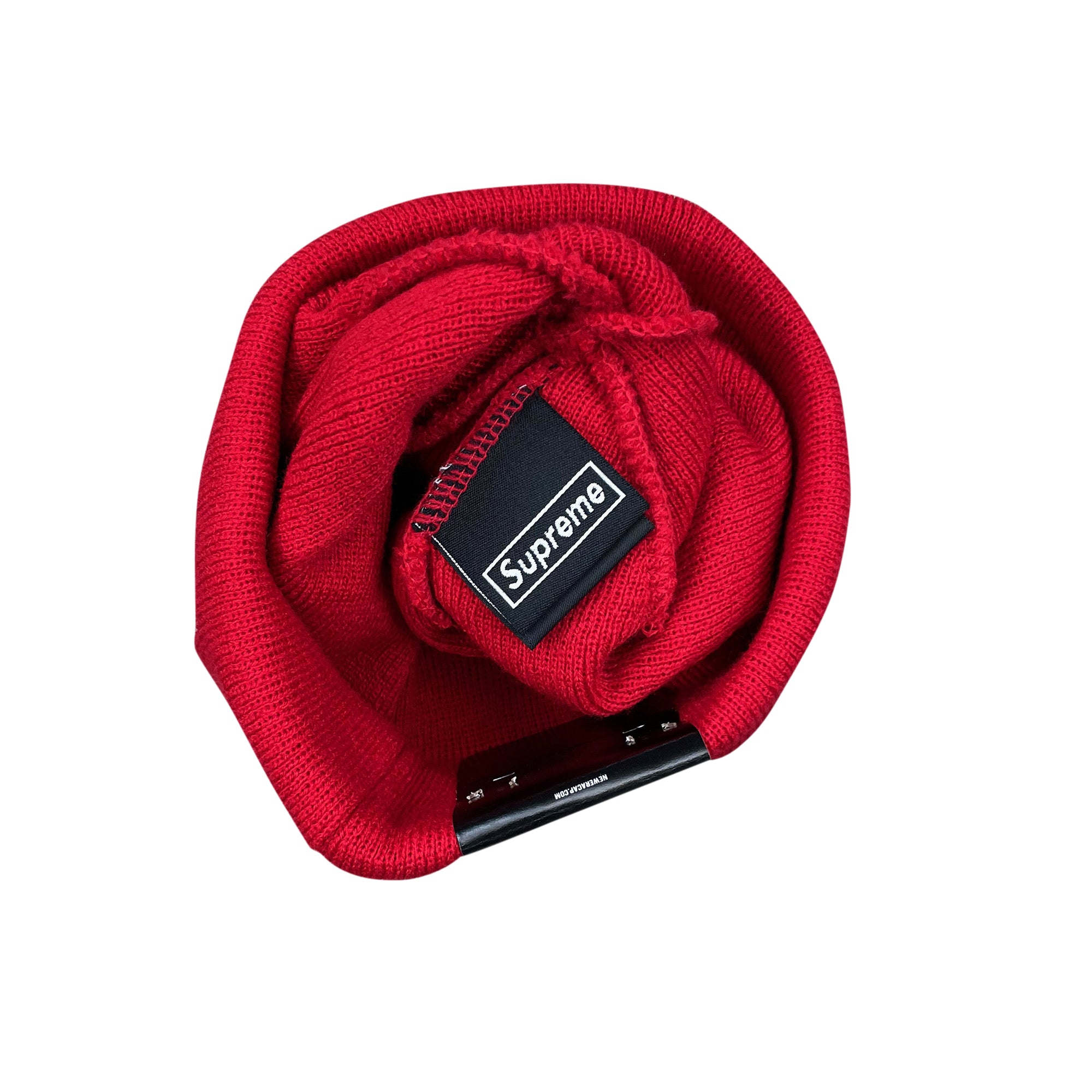 NEW ERA BANDANA BOX LOGO BEANIE RED (FW19)