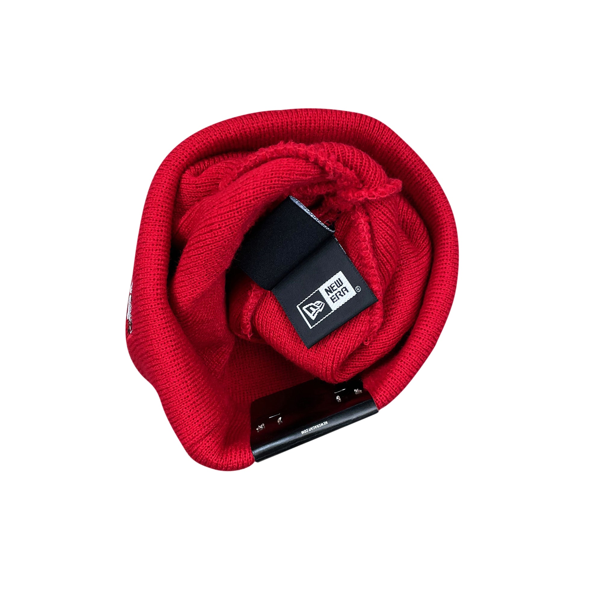 NEW ERA BANDANA BOX LOGO BEANIE RED (FW19)