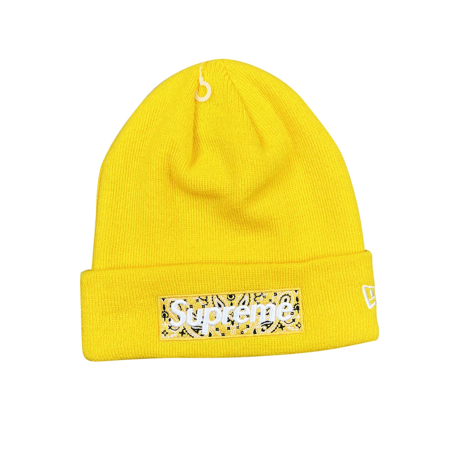 NEW ERA BANDANA BOX LOGO BEANIE YELLOW (FW19)