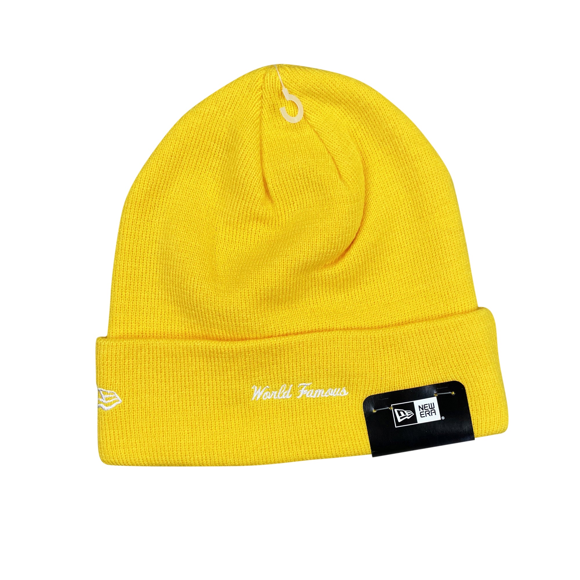 NEW ERA BANDANA BOX LOGO BEANIE YELLOW (FW19)