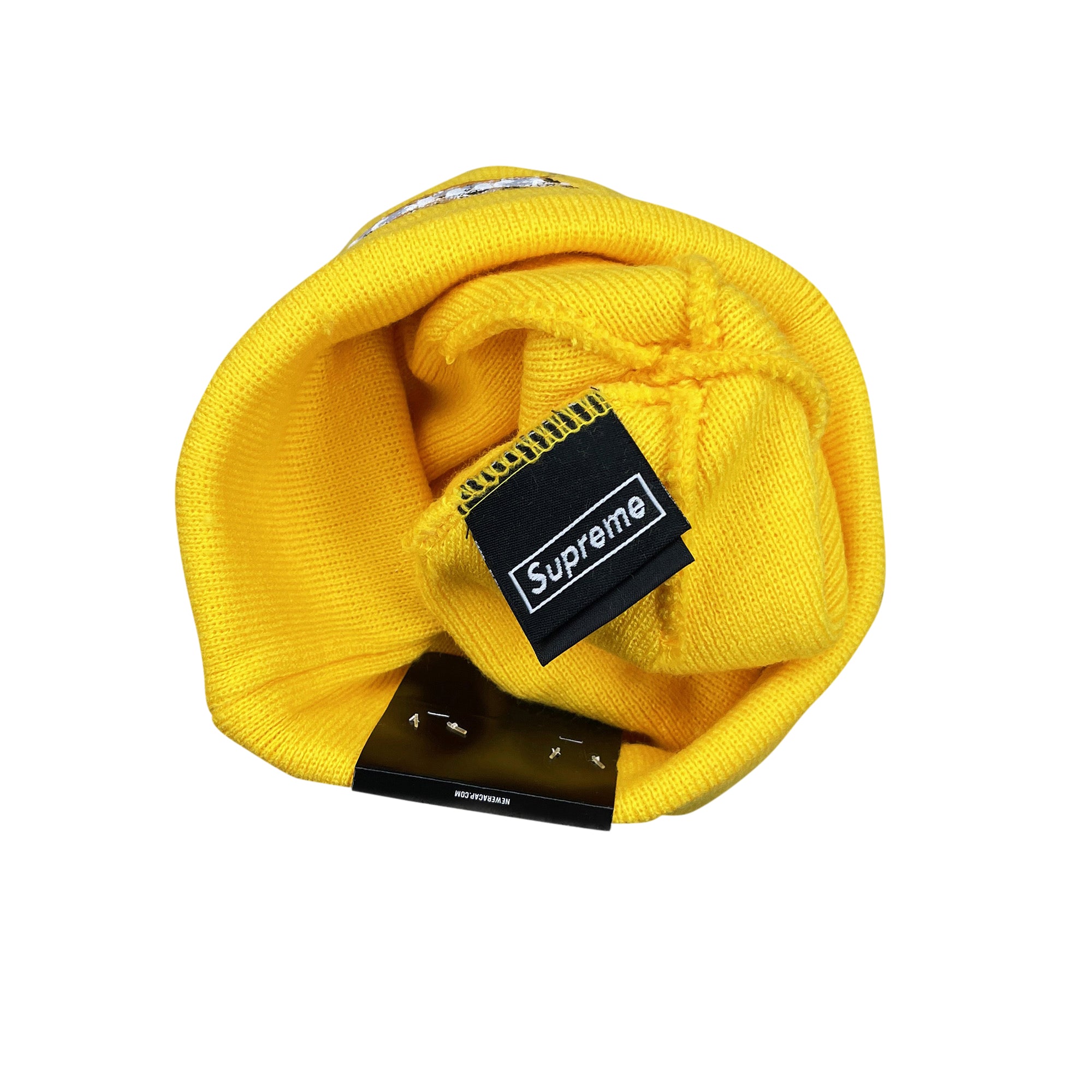 NEW ERA BANDANA BOX LOGO BEANIE YELLOW (FW19)