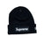 NEW ERA BOX LOGO BEANIE BLACK (FW21)