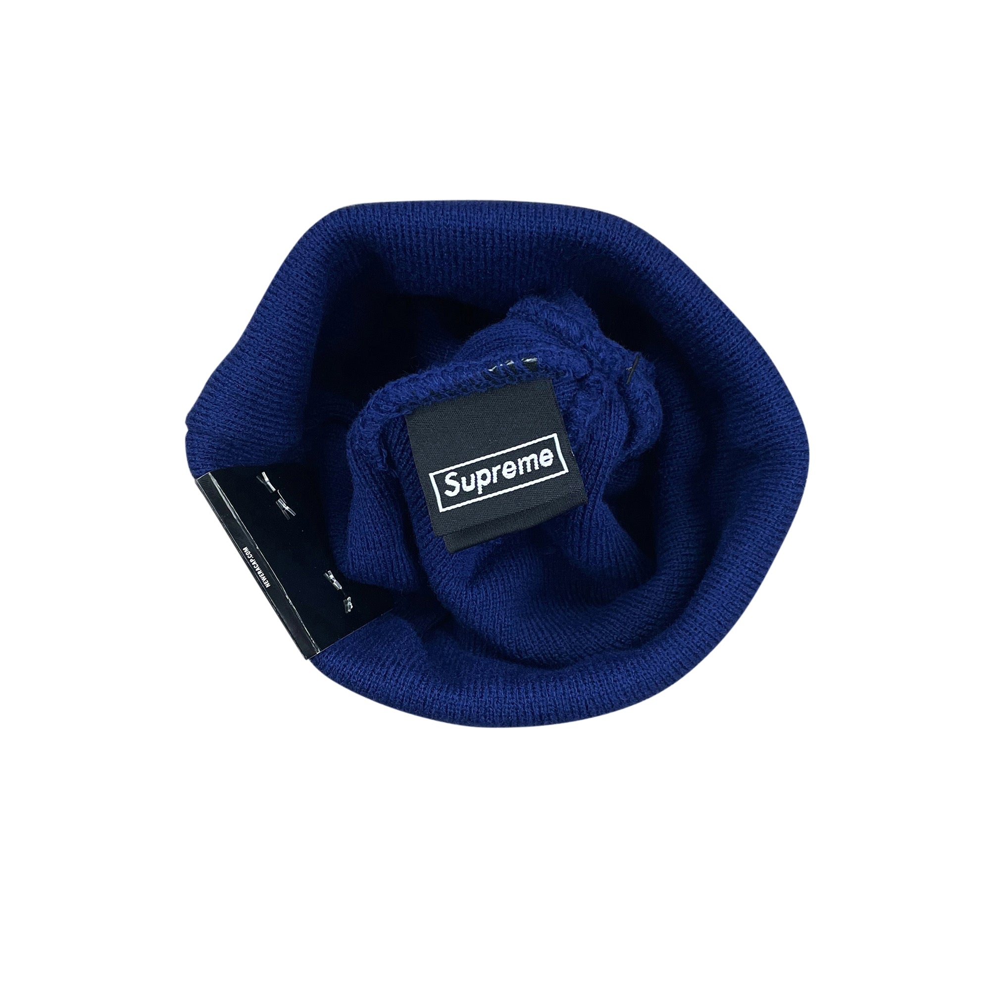 NEW ERA BOX LOGO BEANIE WASHED NAVY (FW21)