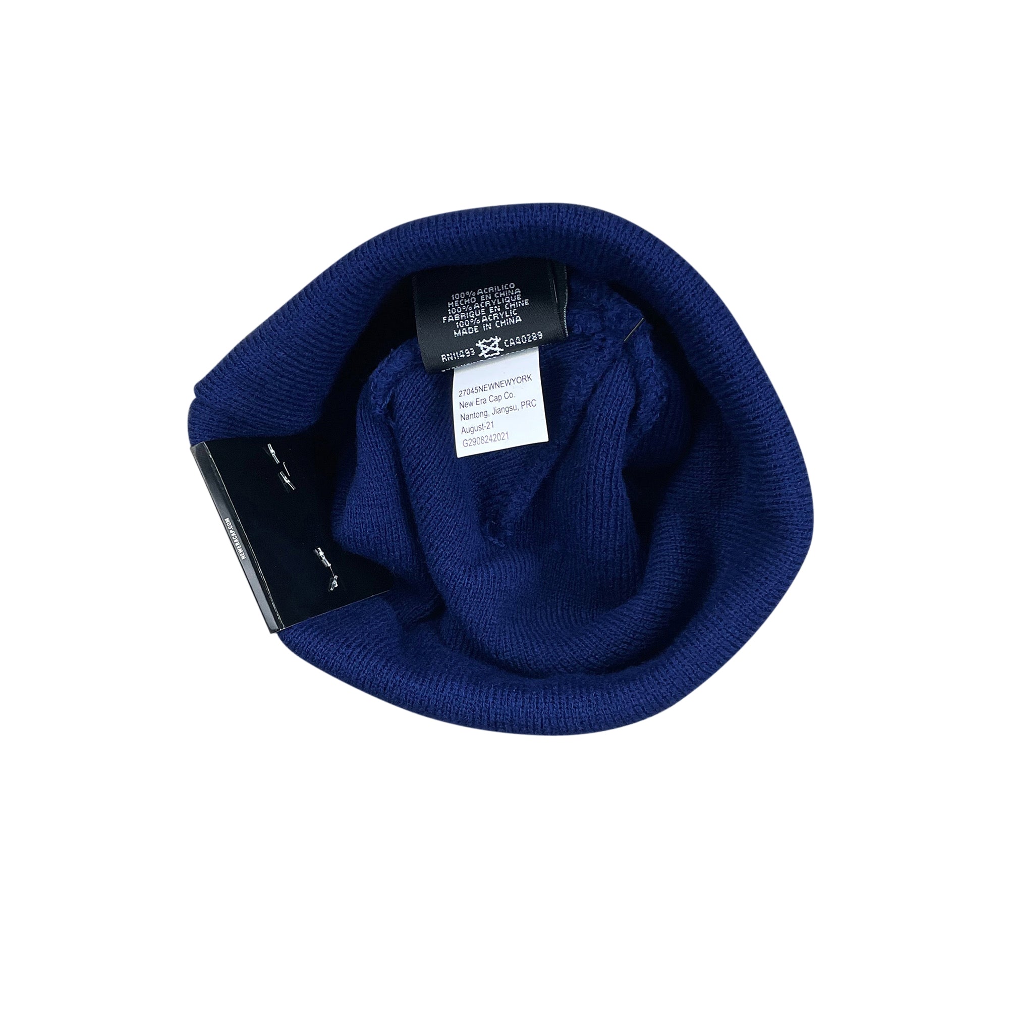 NEW ERA BOX LOGO BEANIE WASHED NAVY (FW21)