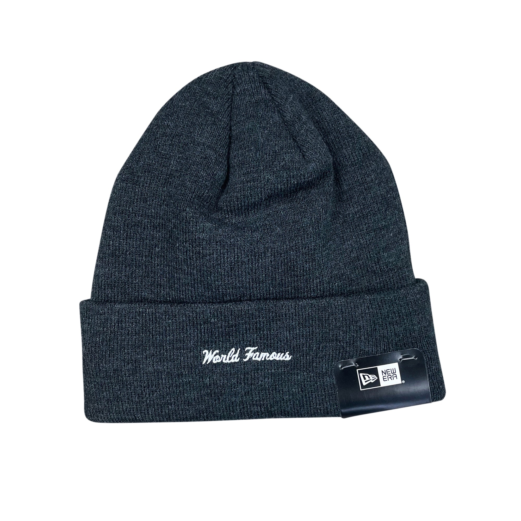 NEW ERA BOX LOGO BEANIE CHARCOAL (FW21)