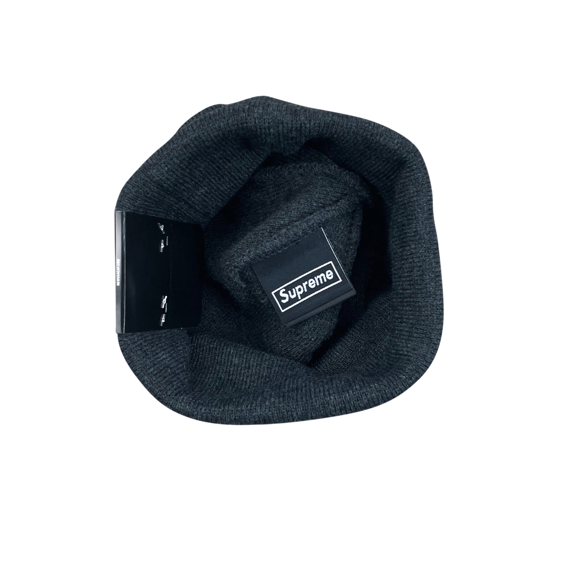 NEW ERA BOX LOGO BEANIE CHARCOAL (FW21)