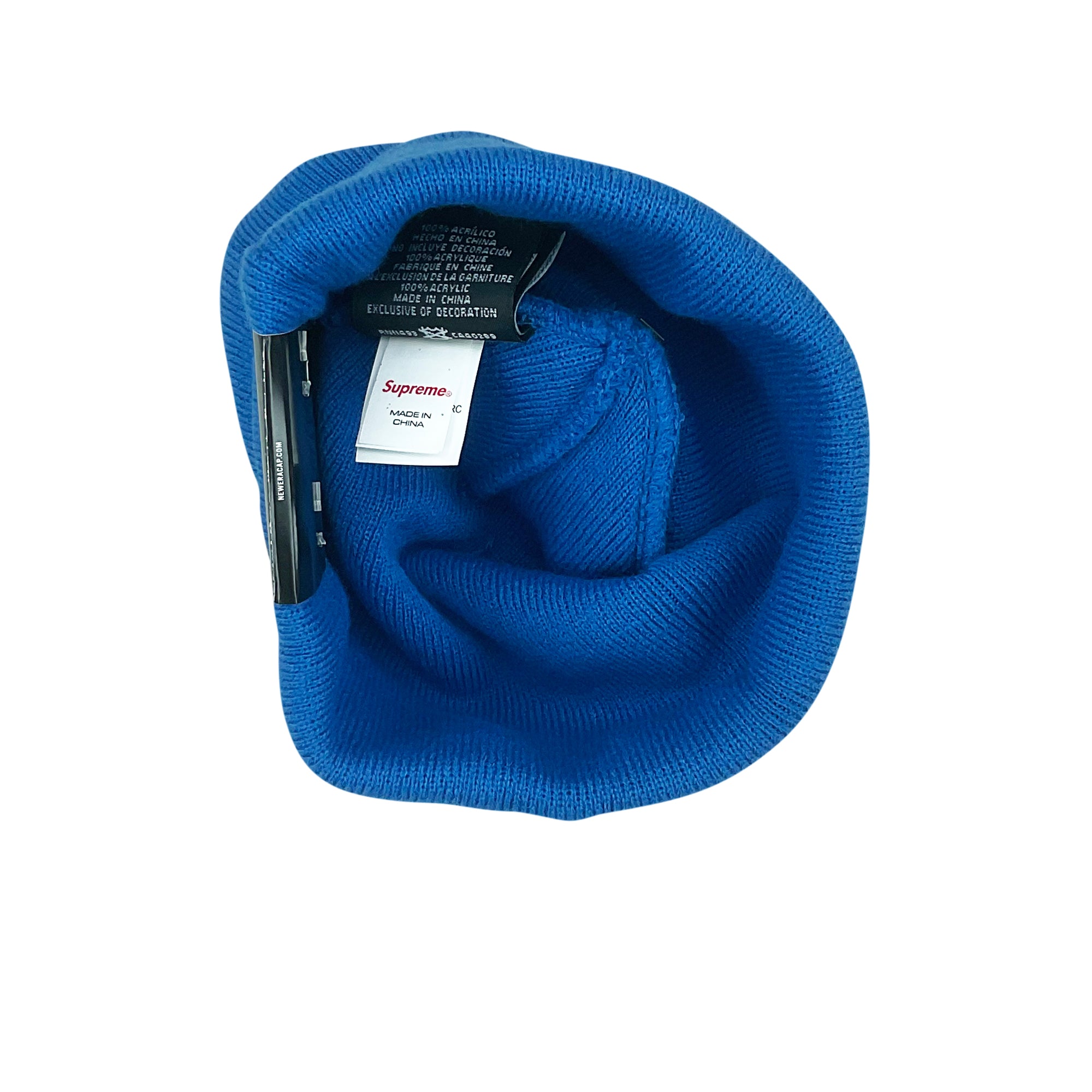 NEW ERA BOX LOGO BEANIE BLUE (FW22)