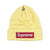 NEW ERA BOX LOGO BEANIE PALE YELLOW (FW22)