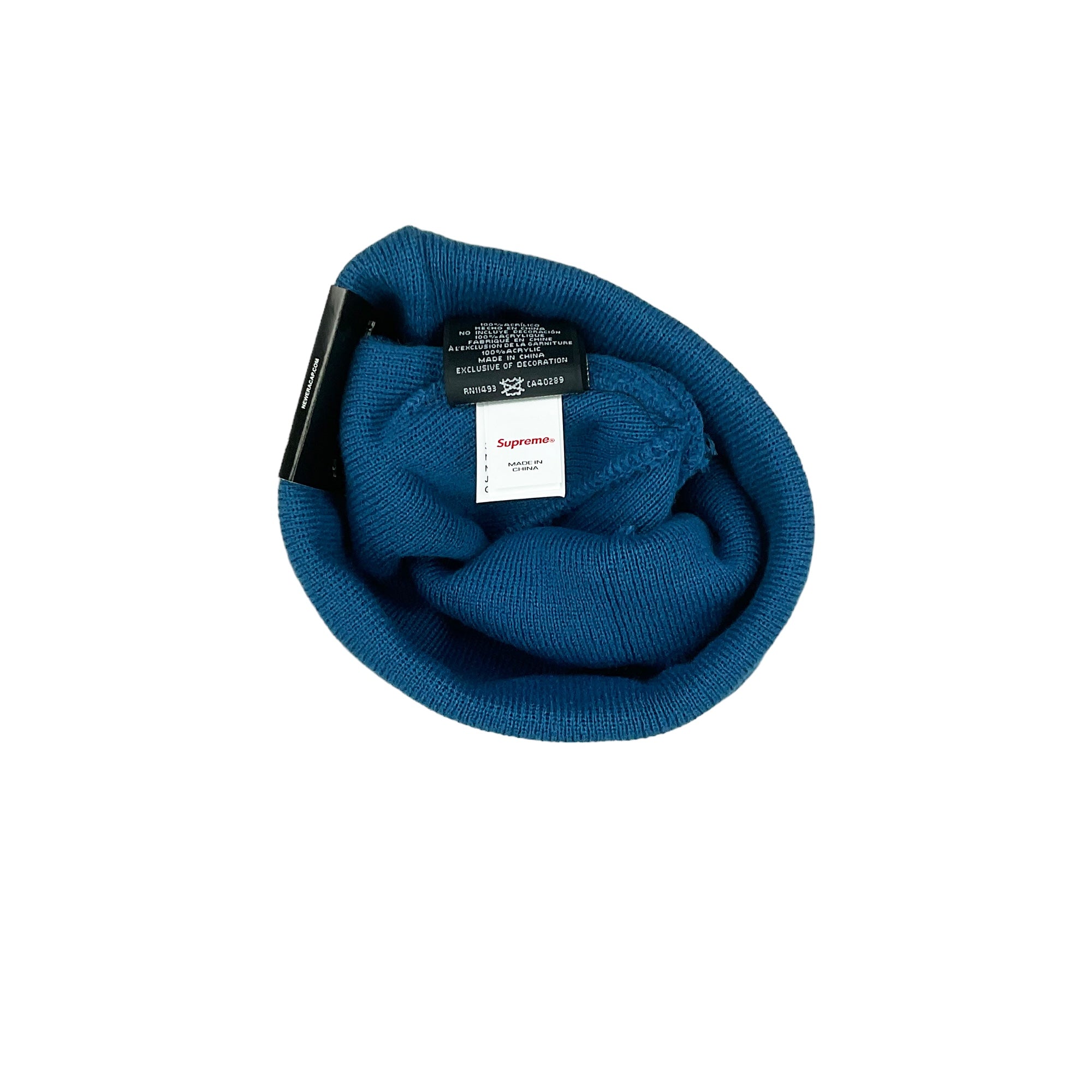 NEW ERA BOX LOGO BEANIE BLUE (FW23)