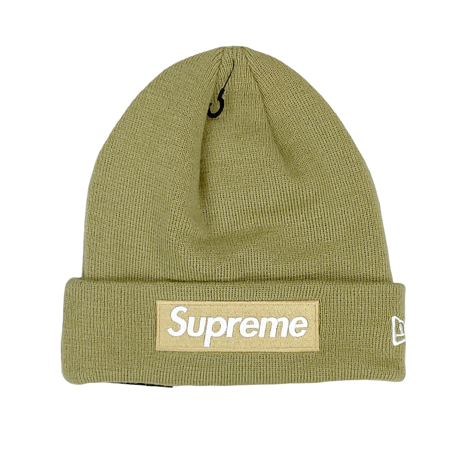 Supreme x New Era Box Logo Beanie Dark Sand FW23 0riginalFeet