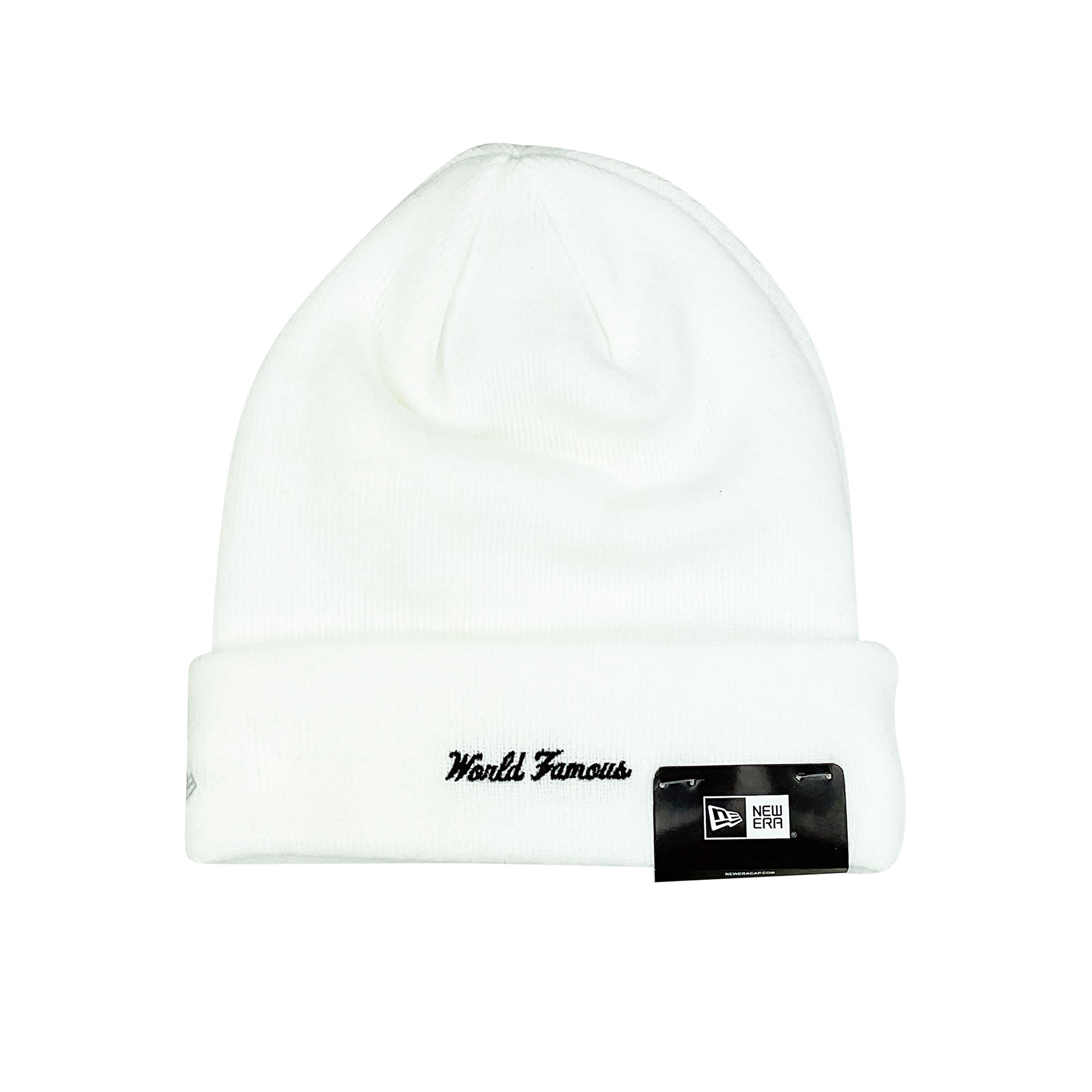 NEW ERA BOX LOGO BEANIE WHITE (FW23)