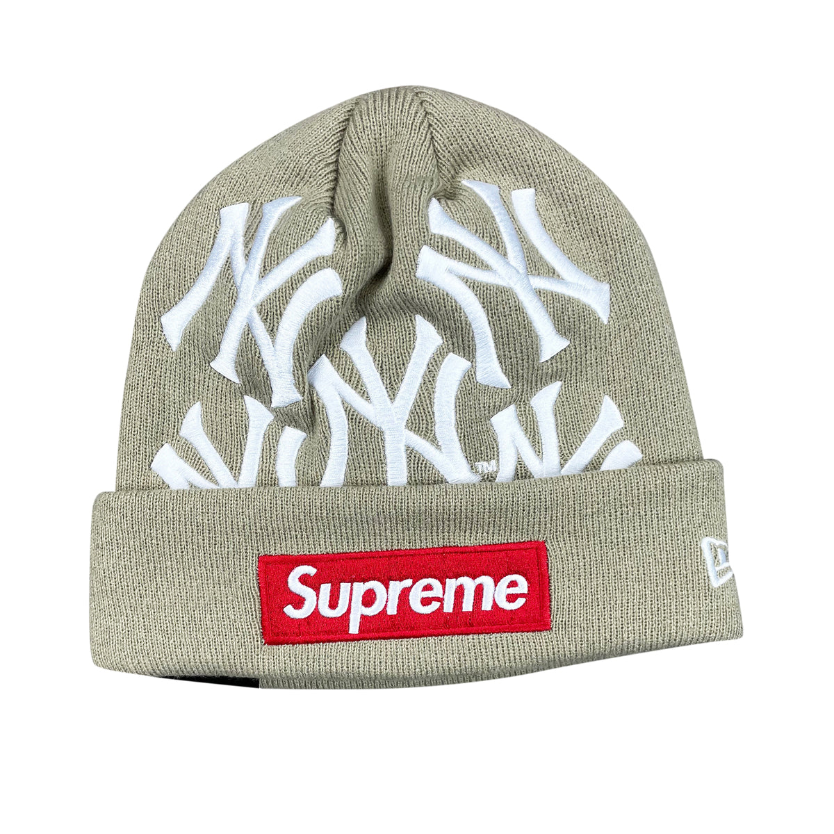 NEW ERA NEW YORK YANKEES BOX LOGO BEANIE TAN (FW21)