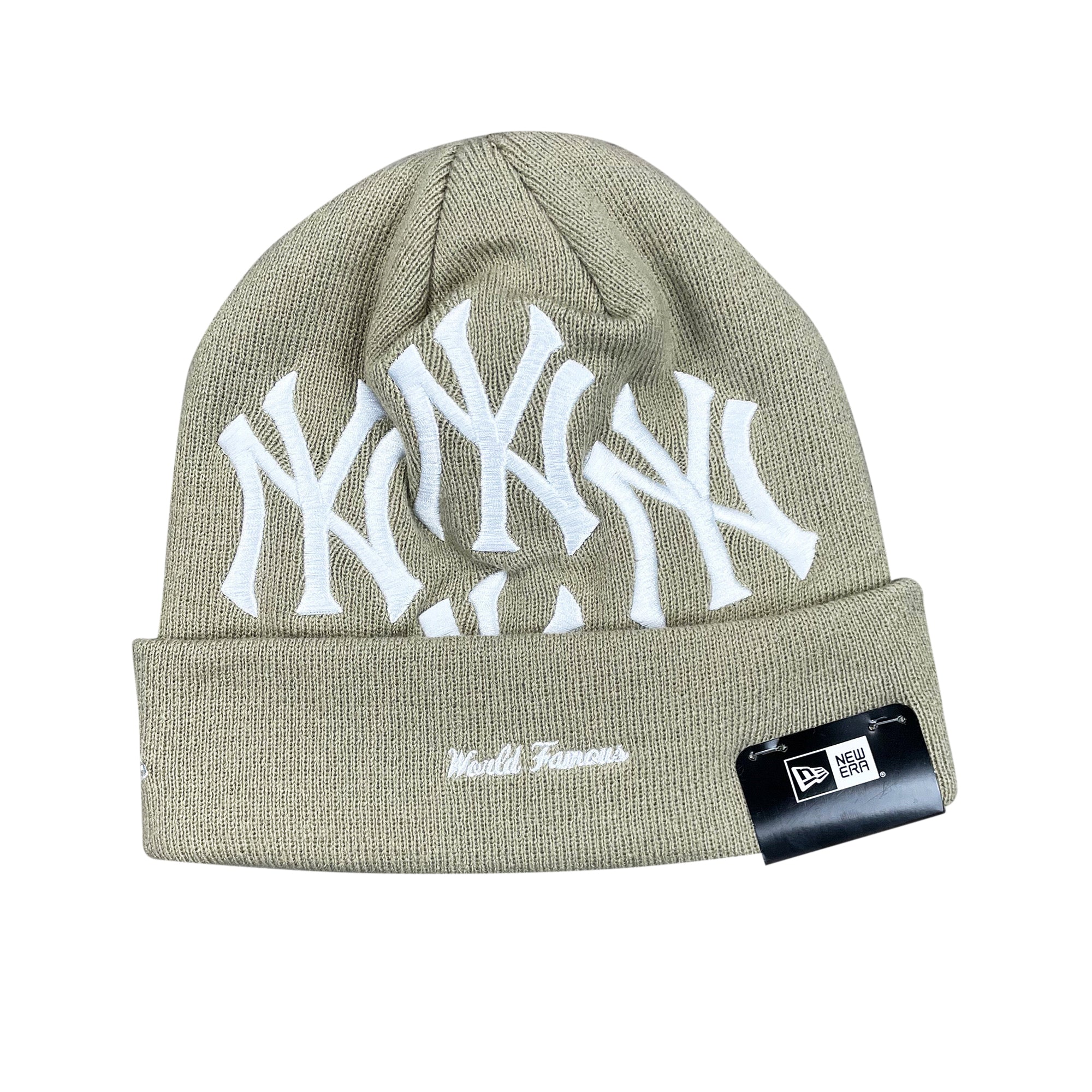 NEW ERA NEW YORK YANKEES BOX LOGO BEANIE TAN (FW21)