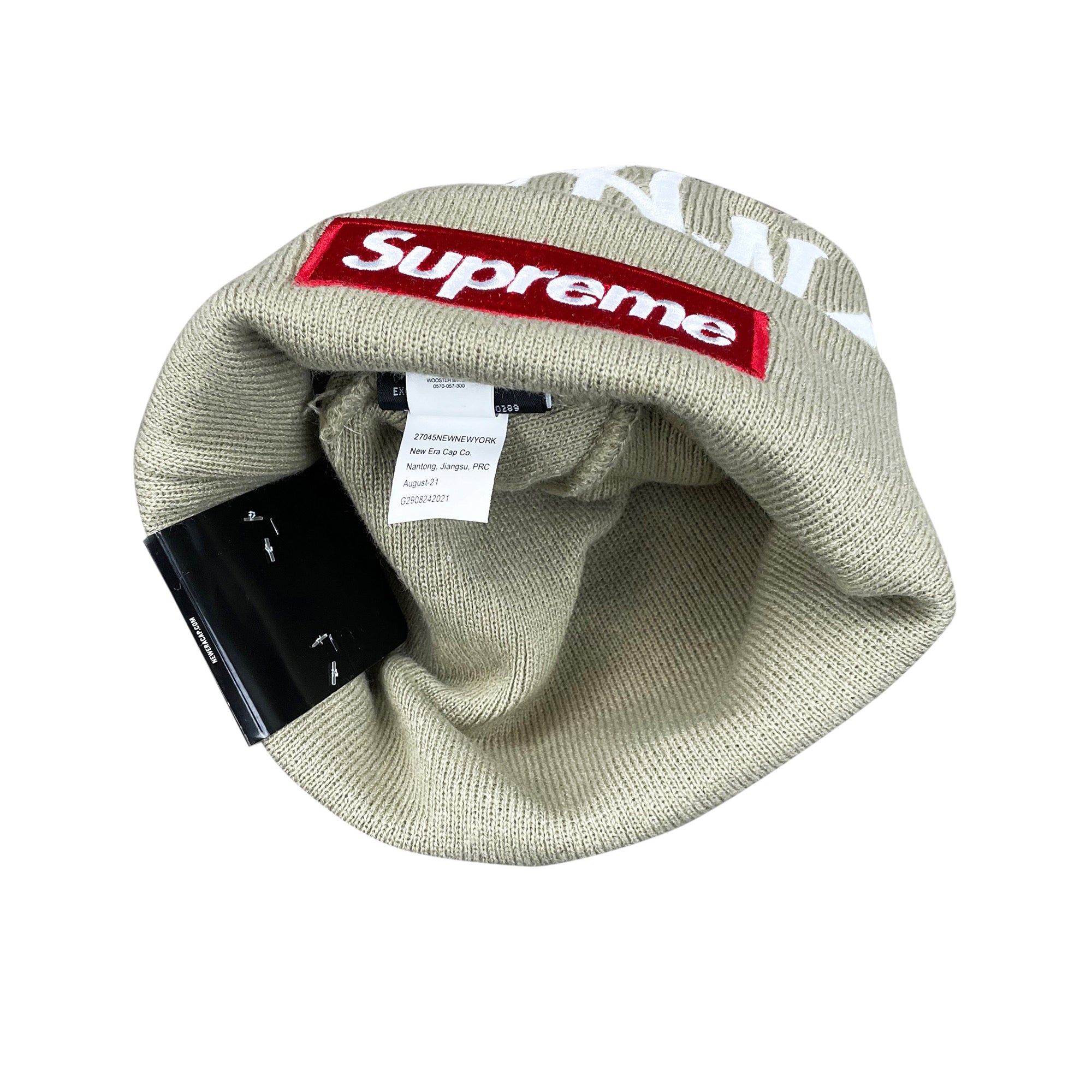 NEW ERA NEW YORK YANKEES BOX LOGO BEANIE TAN (FW21)