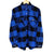 BLOCKED LOGO FLANNEL LONG SLEEVE SHIRT BLUE | ASSC